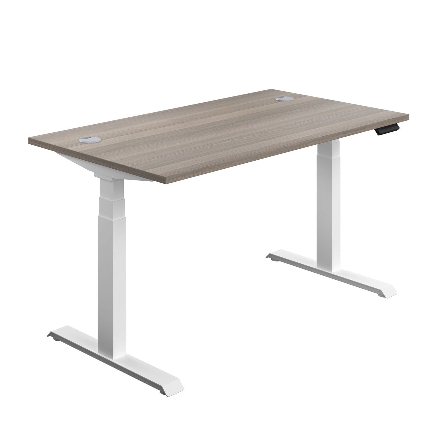 Economy Sit Stand Desk (FSC) | 1200 X 800 | Grey Oak/White
