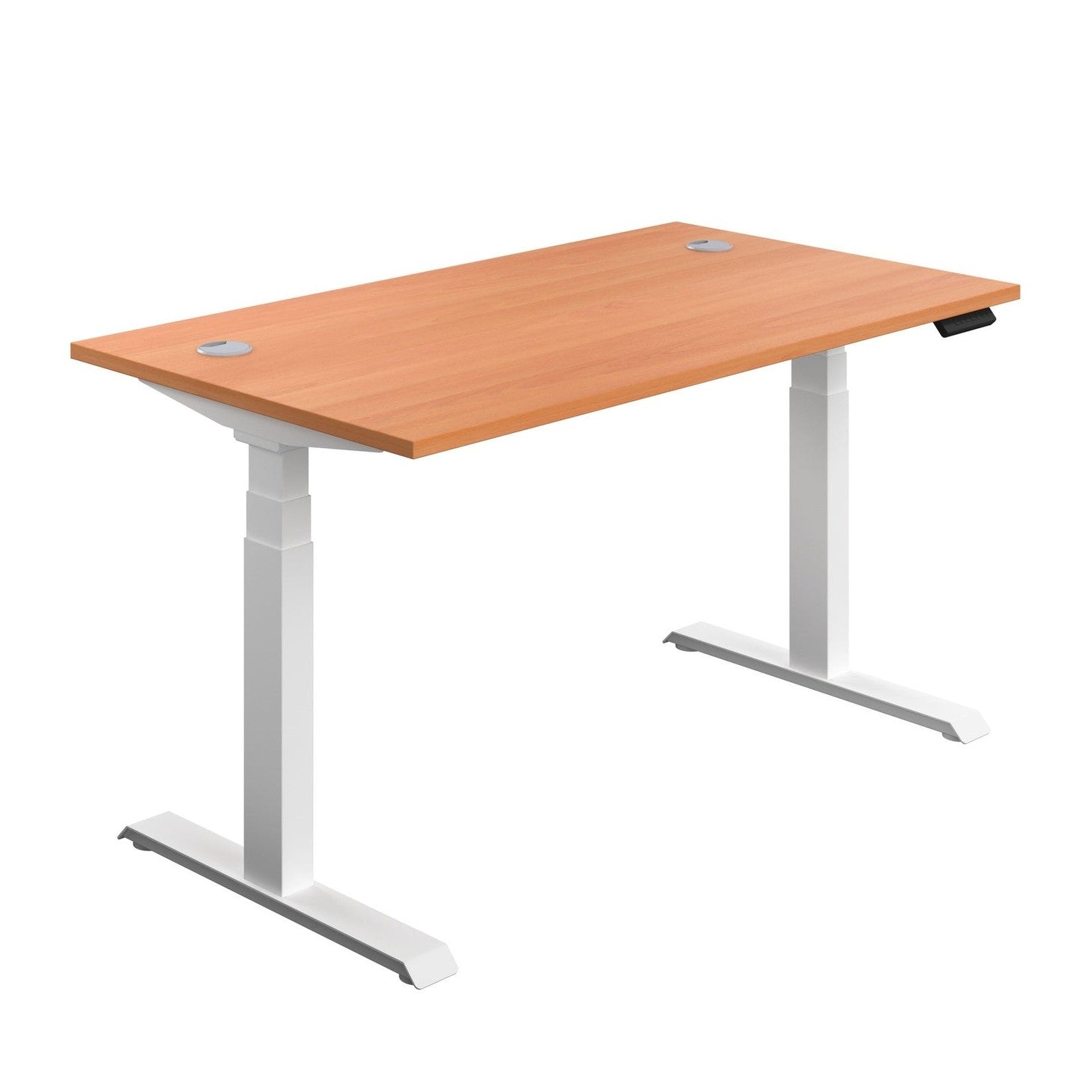 Economy Sit Stand Desk (FSC) | 1400 X 800 | Beech/White