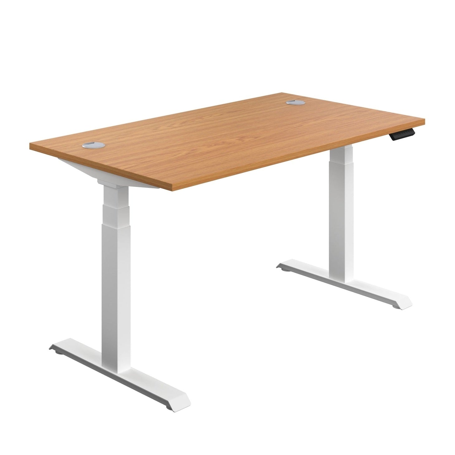 Economy Sit Stand Desk (FSC) | 1200 X 800 | Nova Oak/White