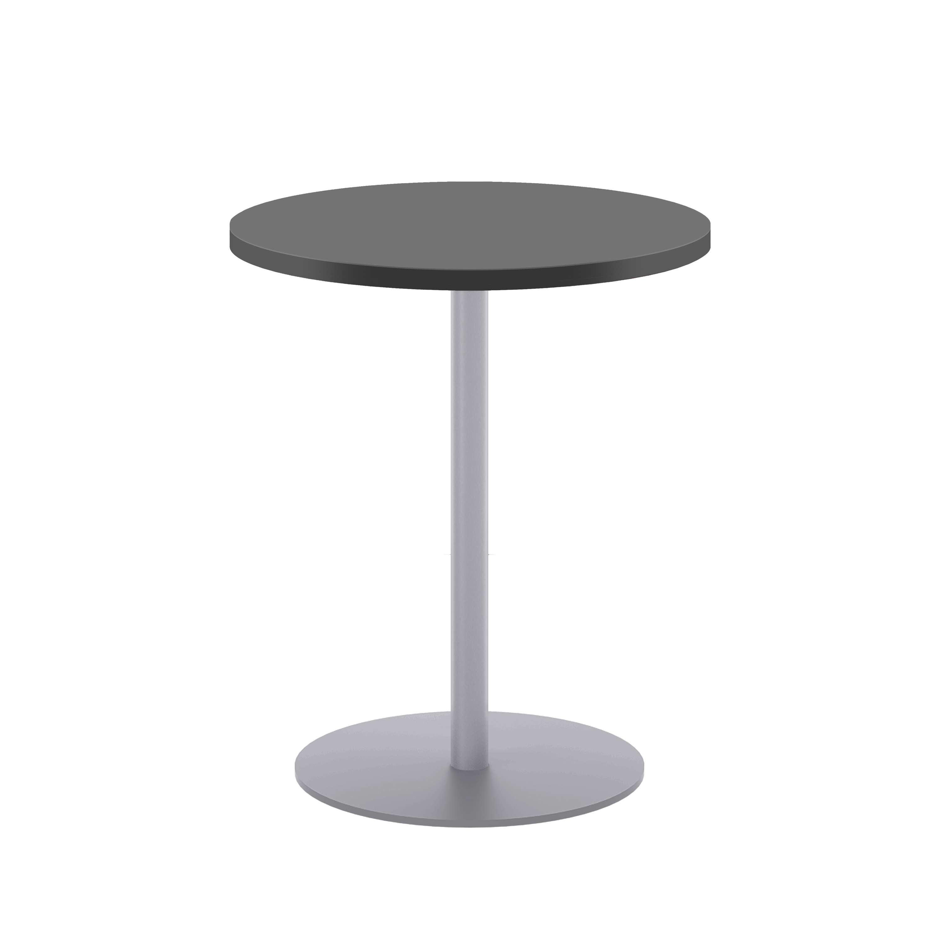 Contract Table Mid (FSC) | 600mm | Black/Silver
