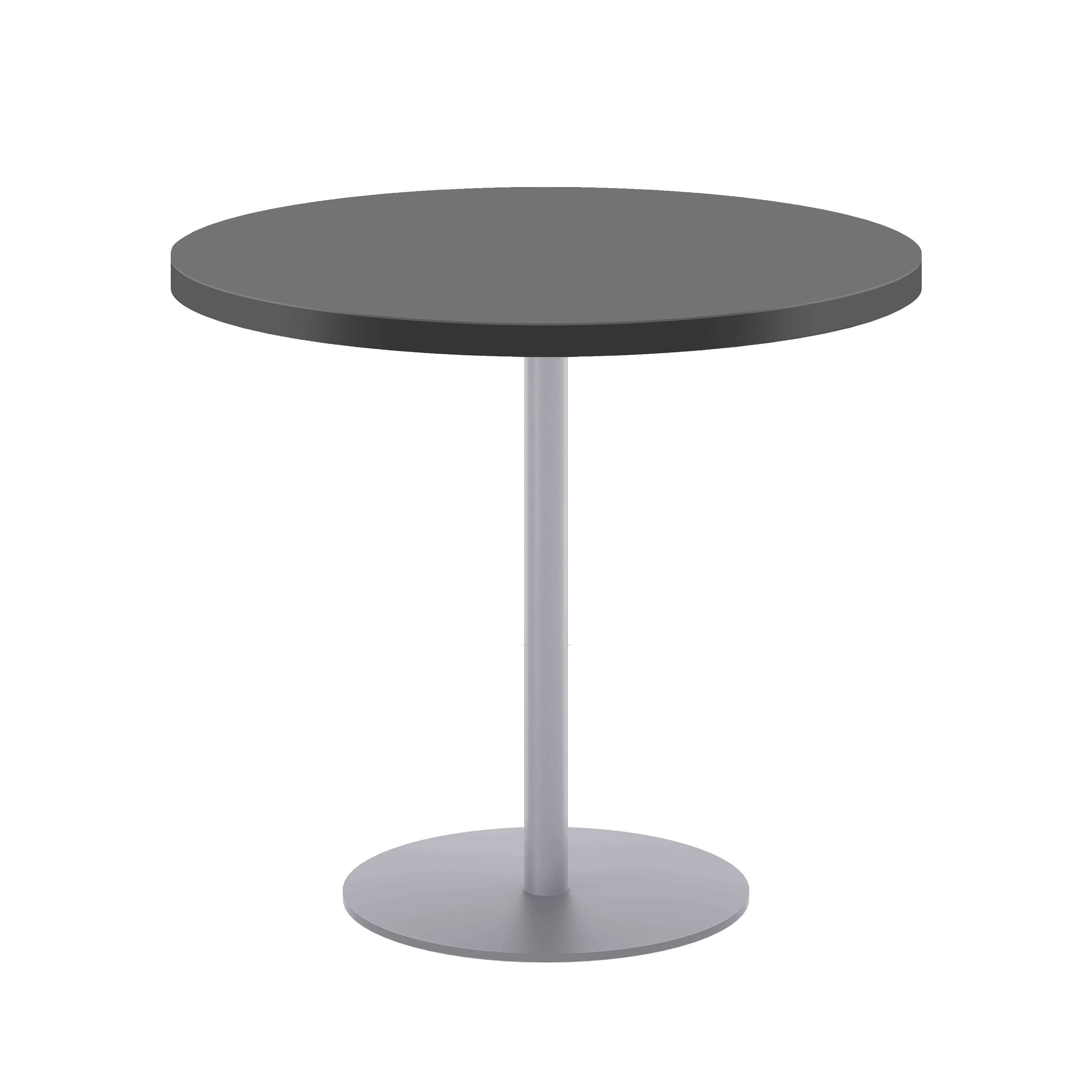 Contract Table Mid (FSC) | 800mm | Black/Silver