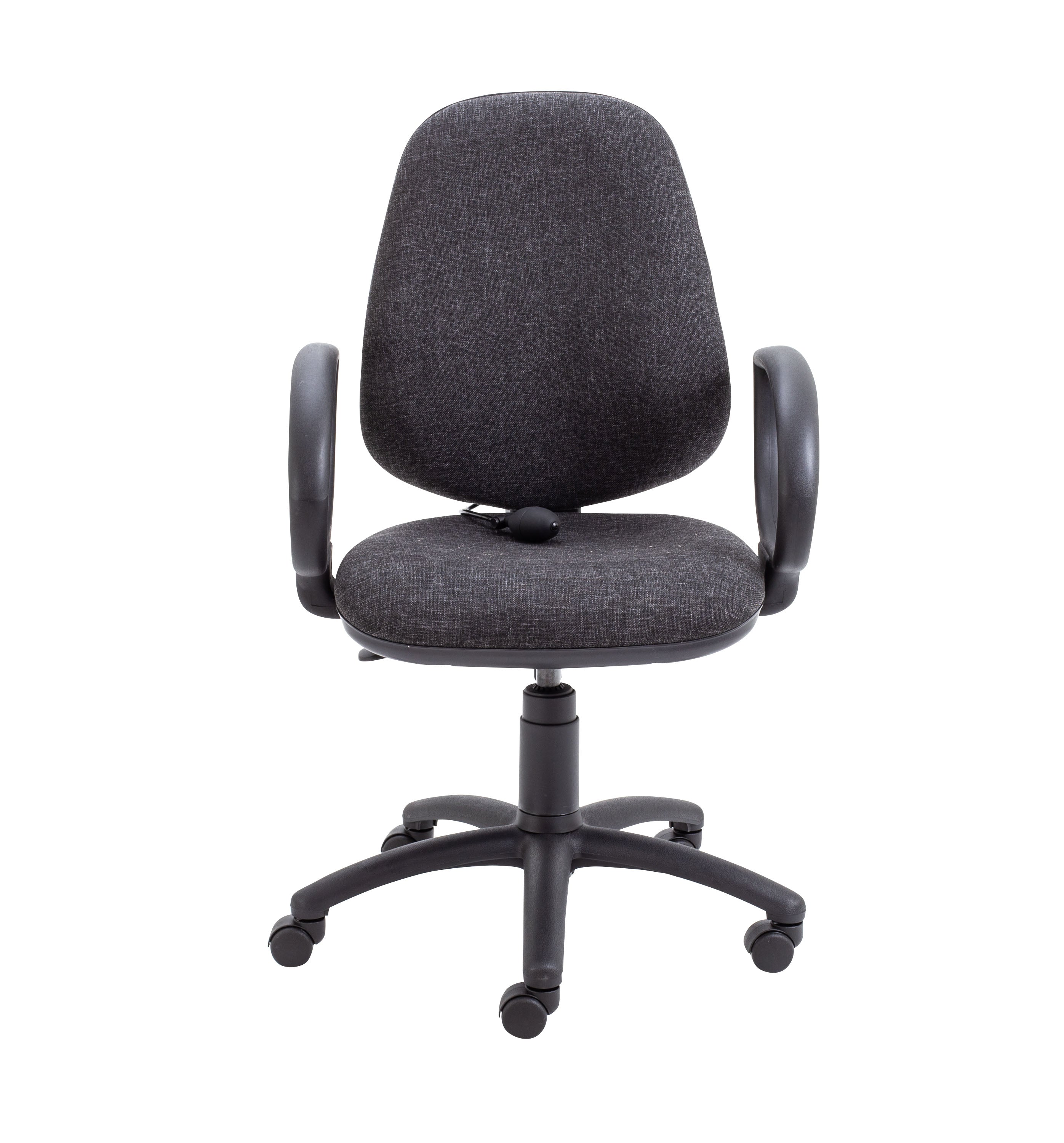 Calypso Ergo 2 Lever Office Chair with Lumbar Pump | Fixed Arms | Charcoal
