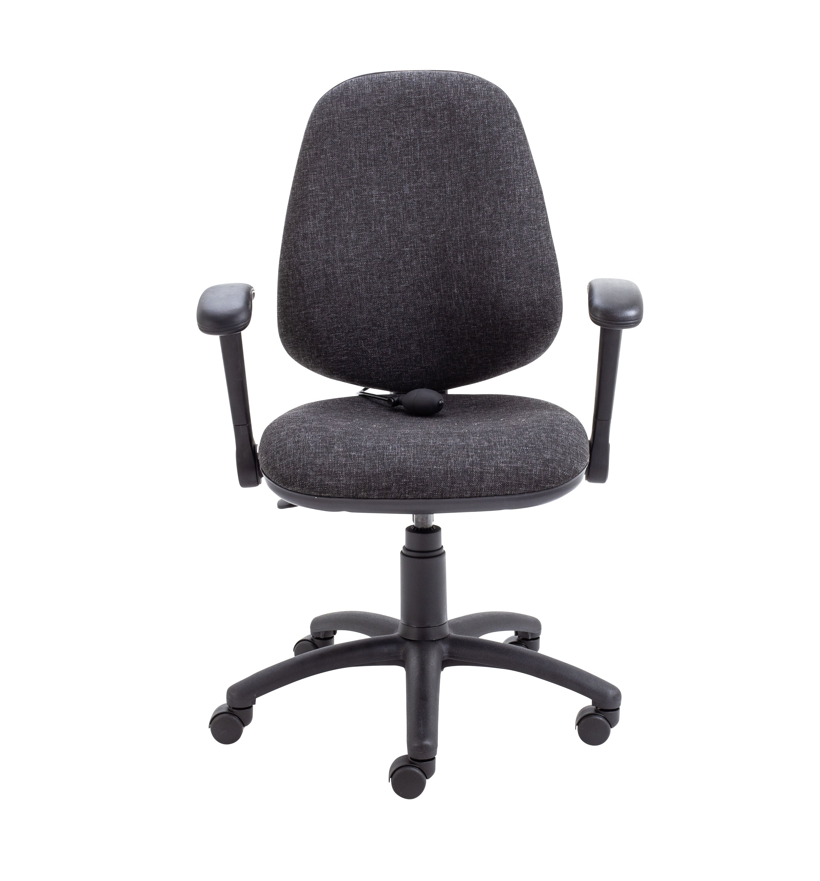 Calypso Ergo 2 Lever Office Chair with Lumbar Pump | Folding Arms | Charcoal