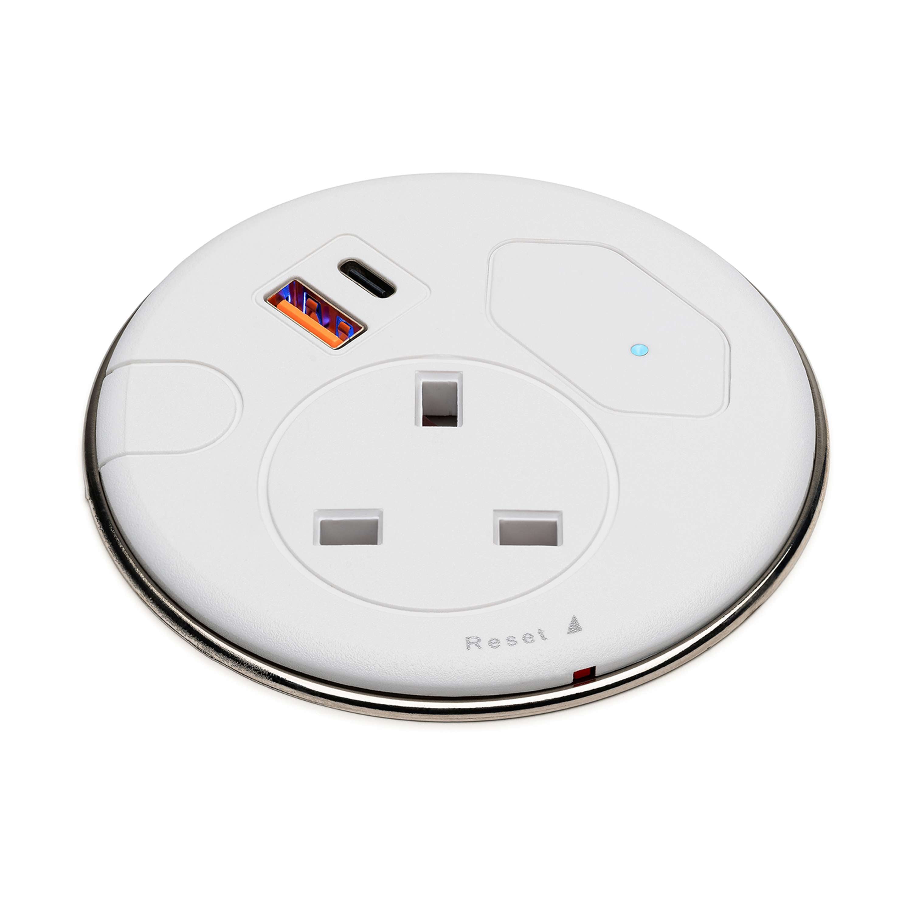 Malmo 65W Power Grommet 50Mm Hole Cut-Out White