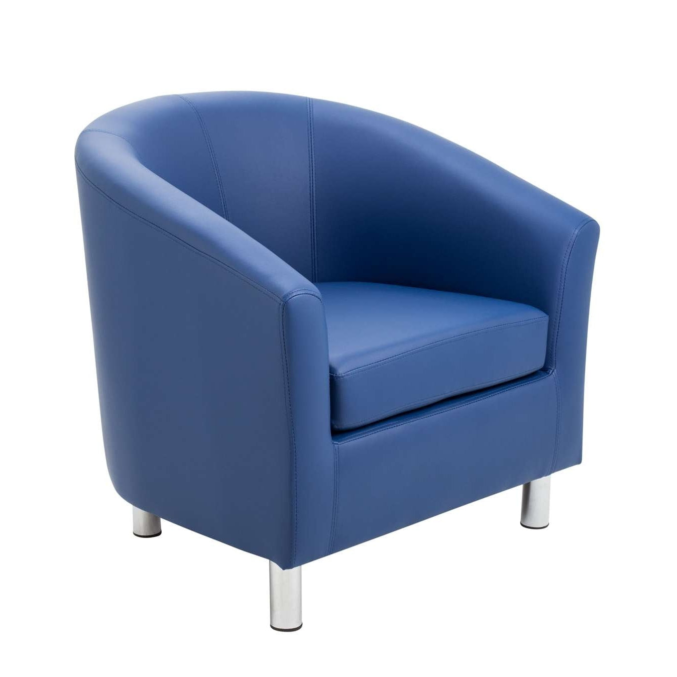 Tub Armchair with Metal Feet