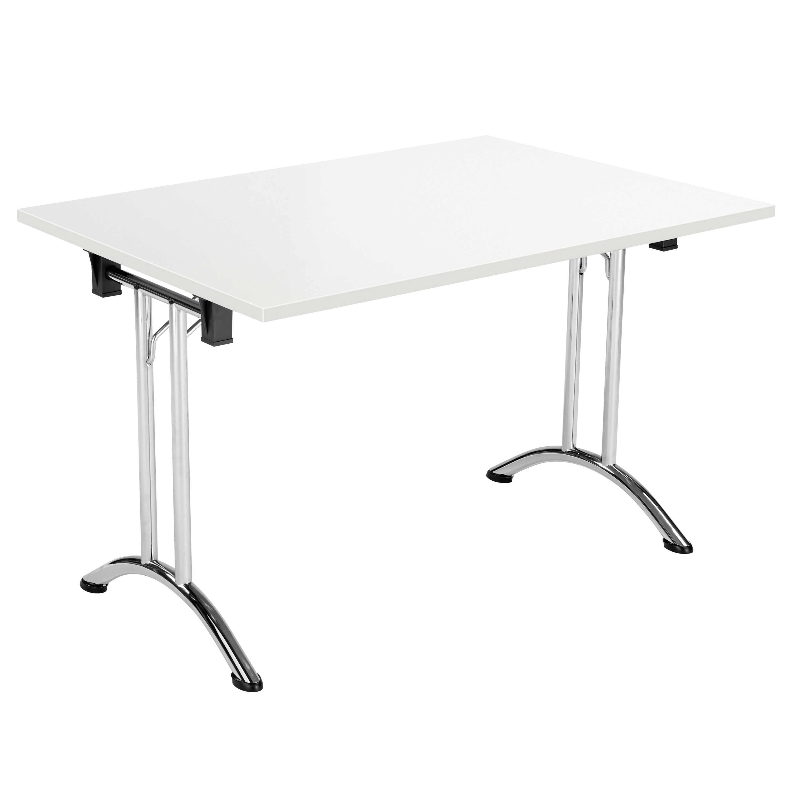 One Union Rectangular Folding Table (FSC) | 1200 X 800 | White/Chrome