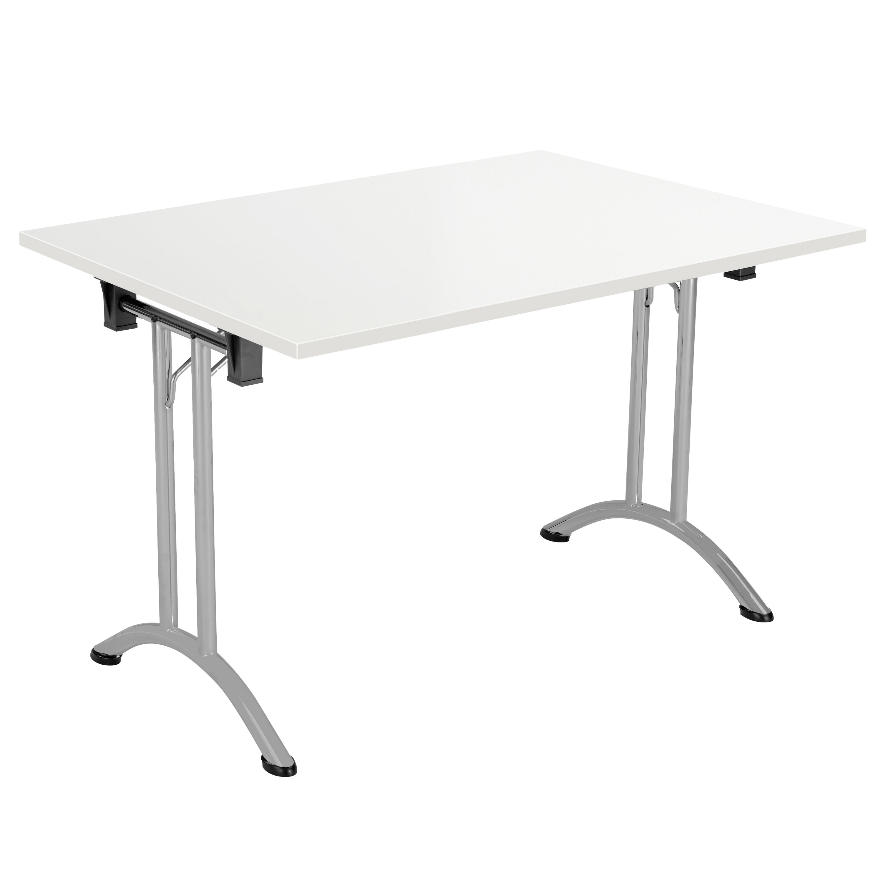 One Union Rectangular Folding Table (FSC) | 1200 X 800 | White/Silver