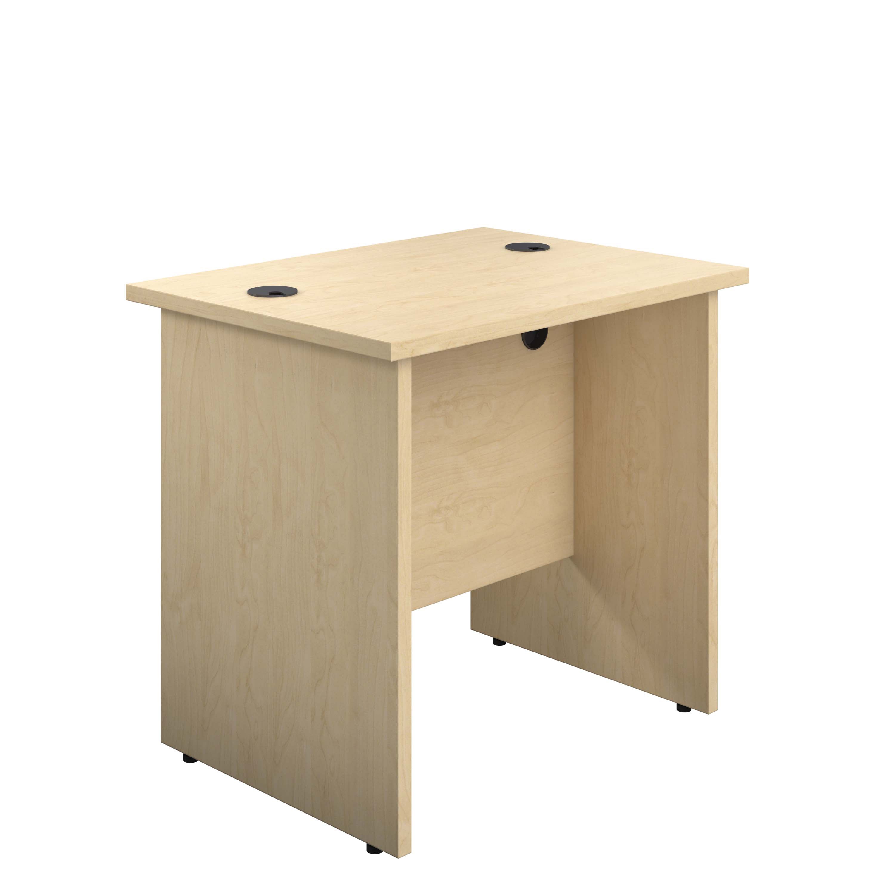 Panel Rectangular Desk: 600mm Deep | 800X600 | Maple
