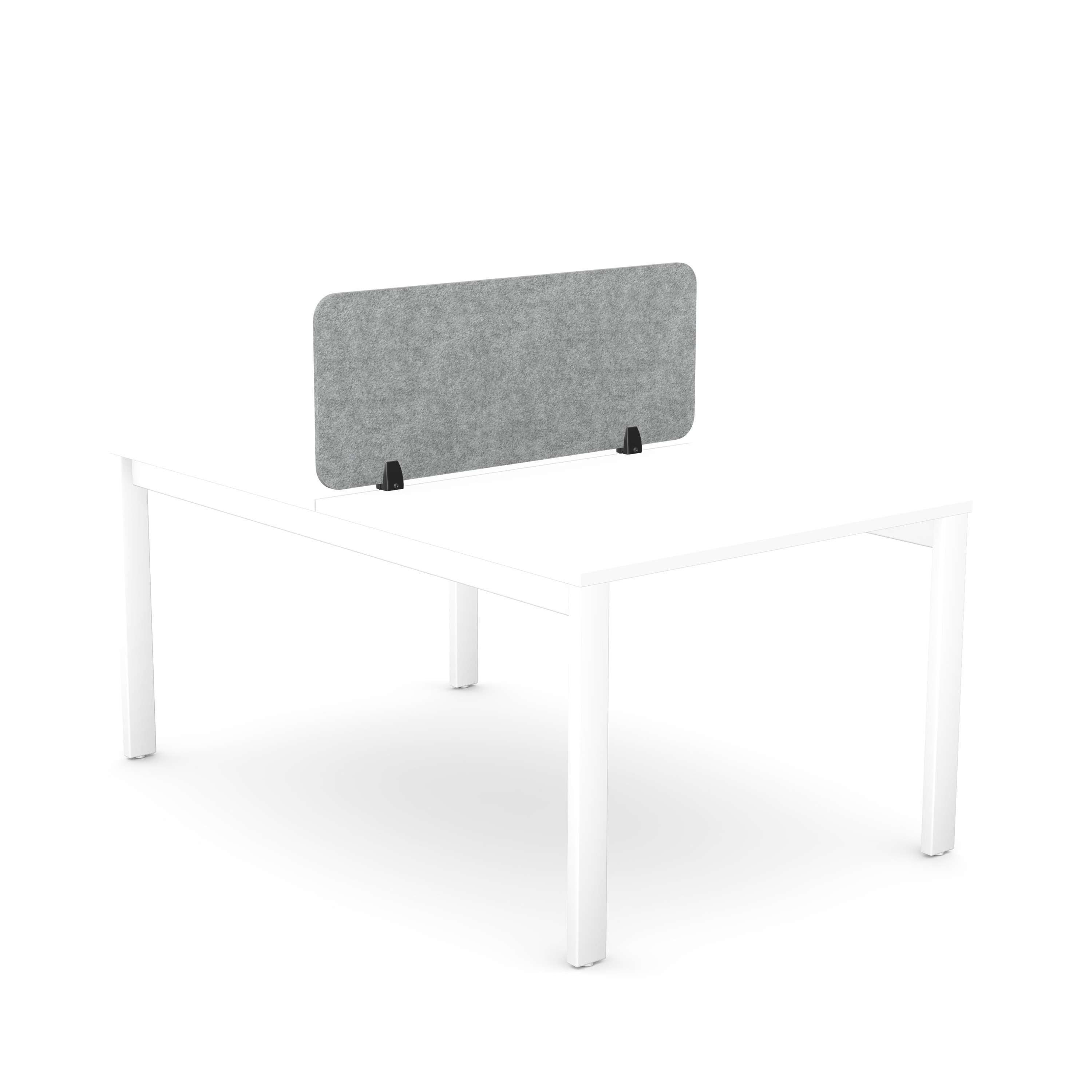 Desk Mounted Acoustic PET Screen | 1190X400 | Grey