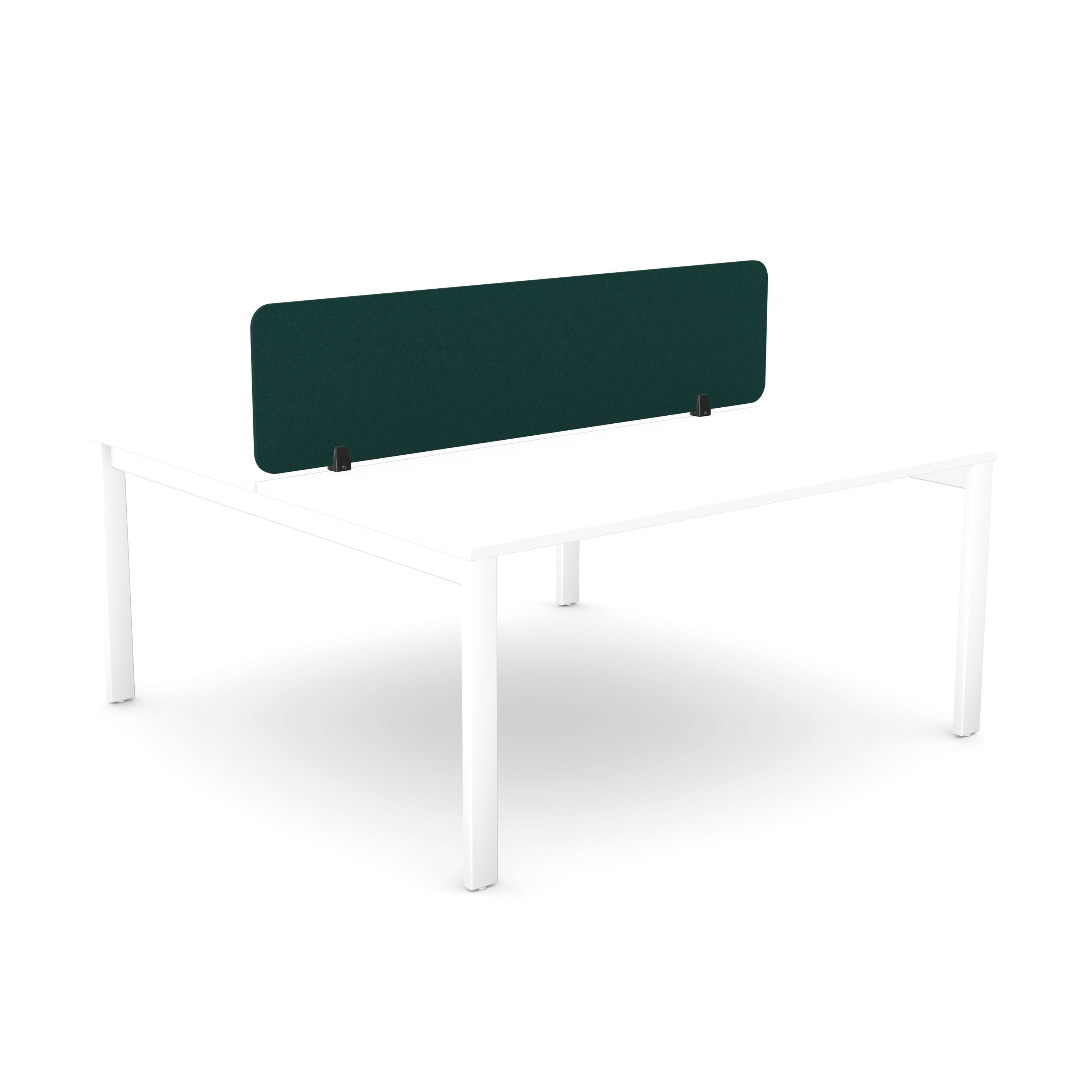Desk Mounted Acoustic PET Screen | 1590X400 | Green