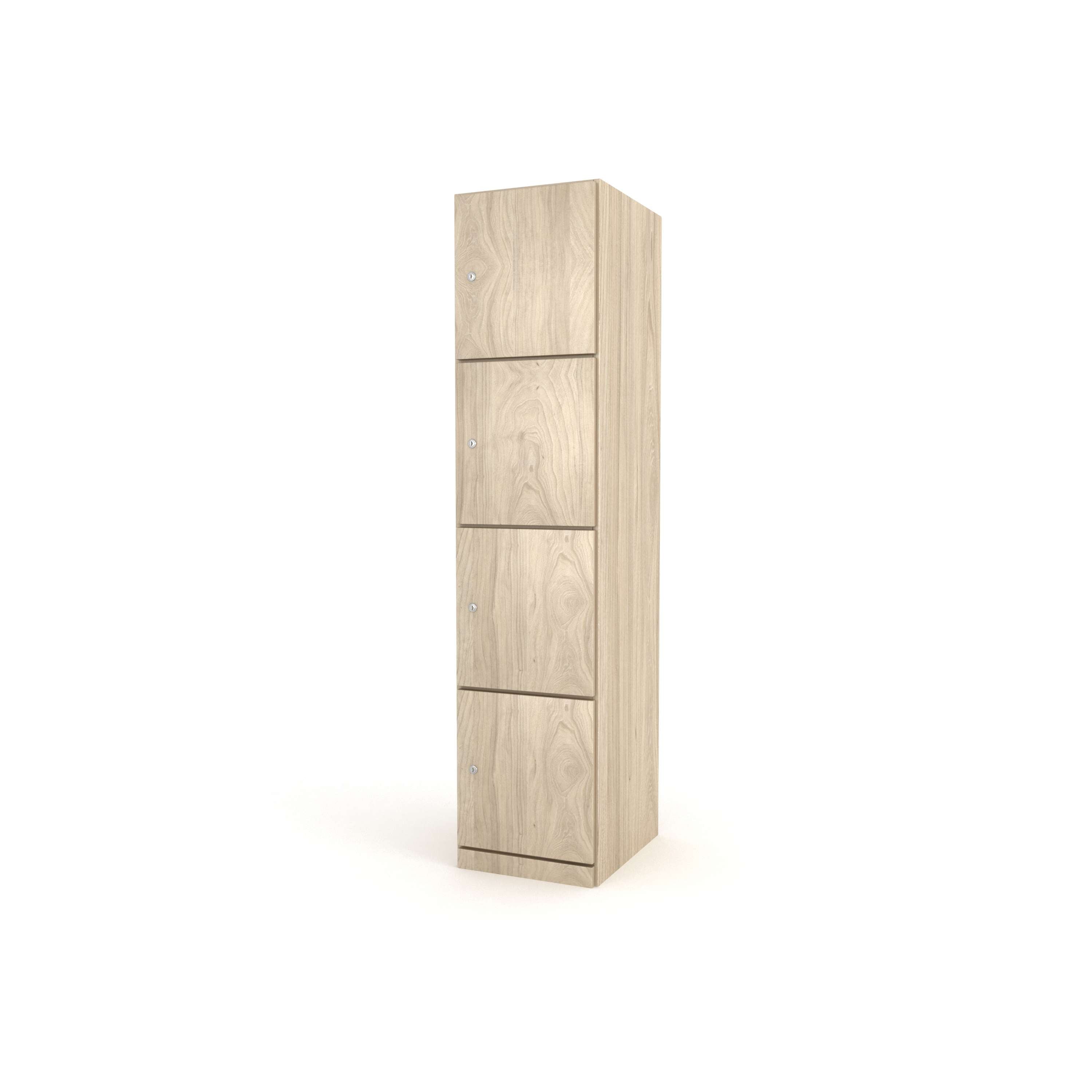 Wooden Locker | 4 Door | 1800mm Tall | Unlimited