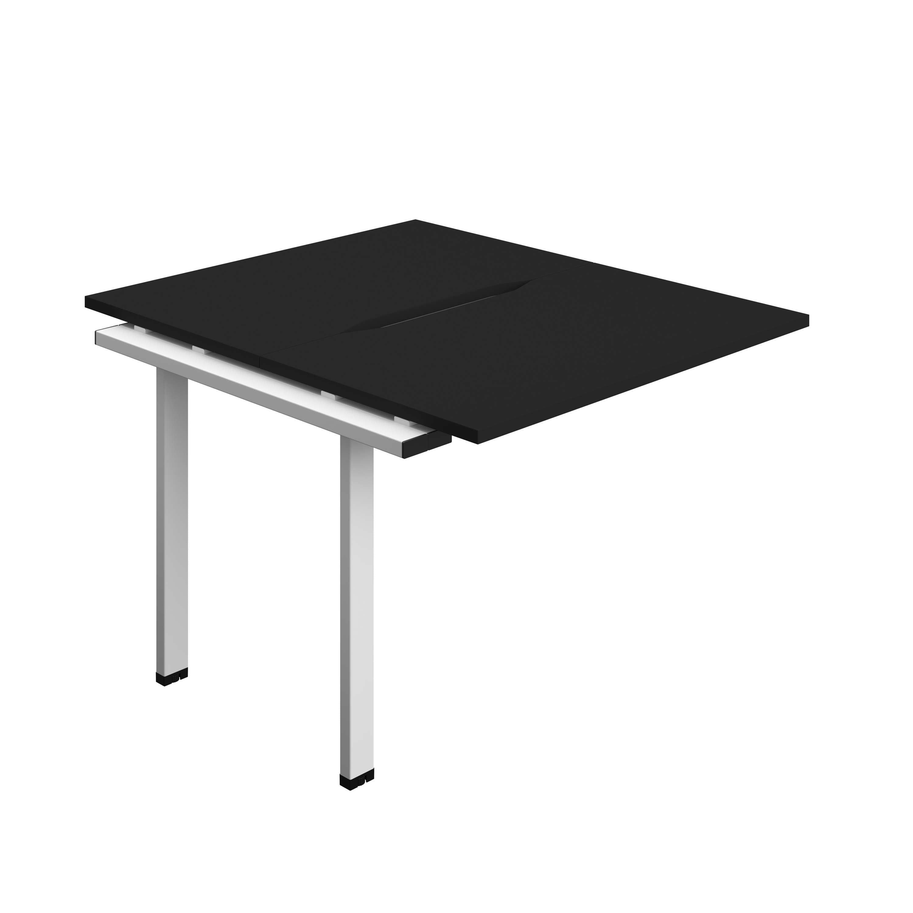 Synergy Bench Extension with Cut Out: 2 Person (FSC) : 1000 | 600 | Black/White