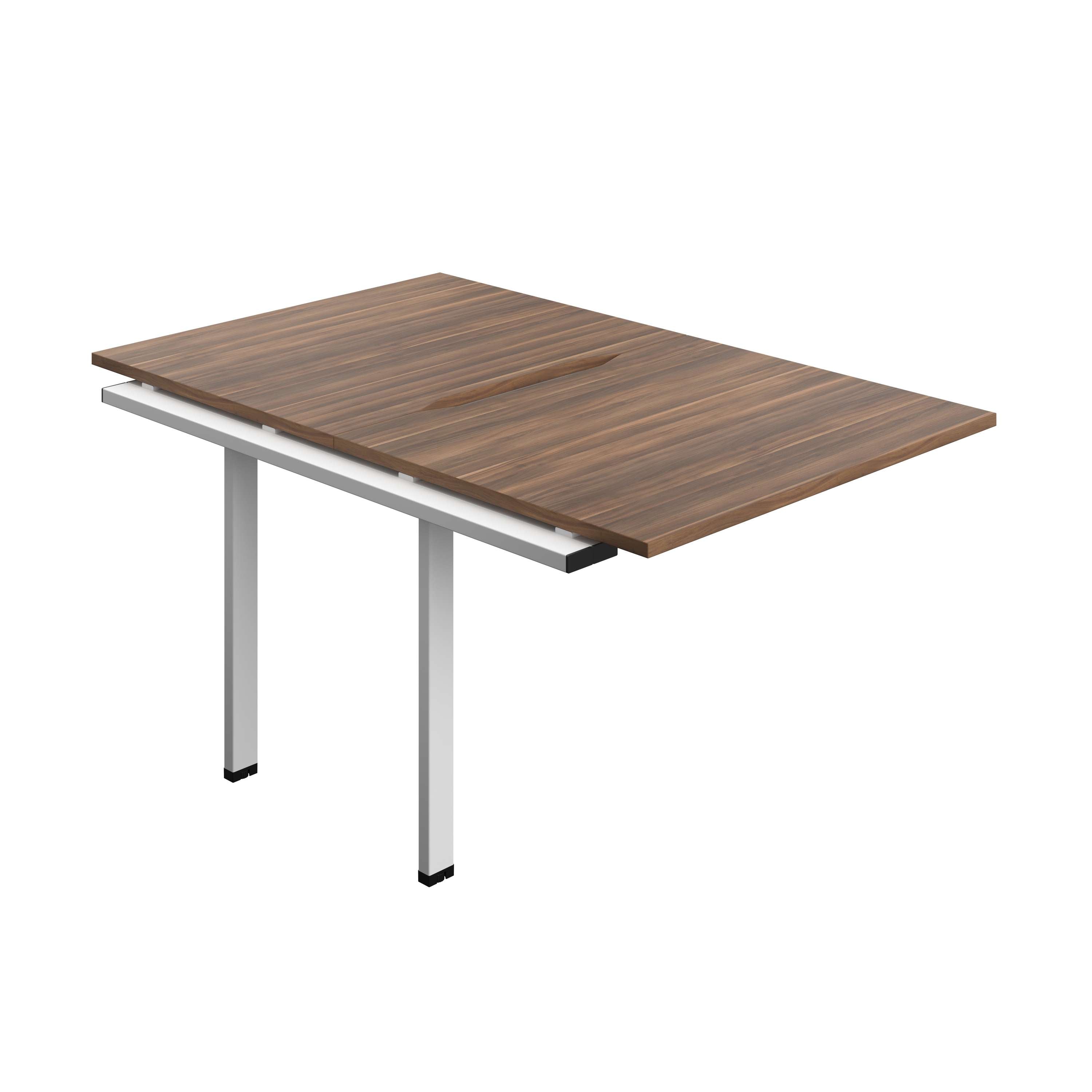 Synergy Bench Extension with Cut Out: 2 Person (FSC) : 1000 | 800 | Dark Walnut/White
