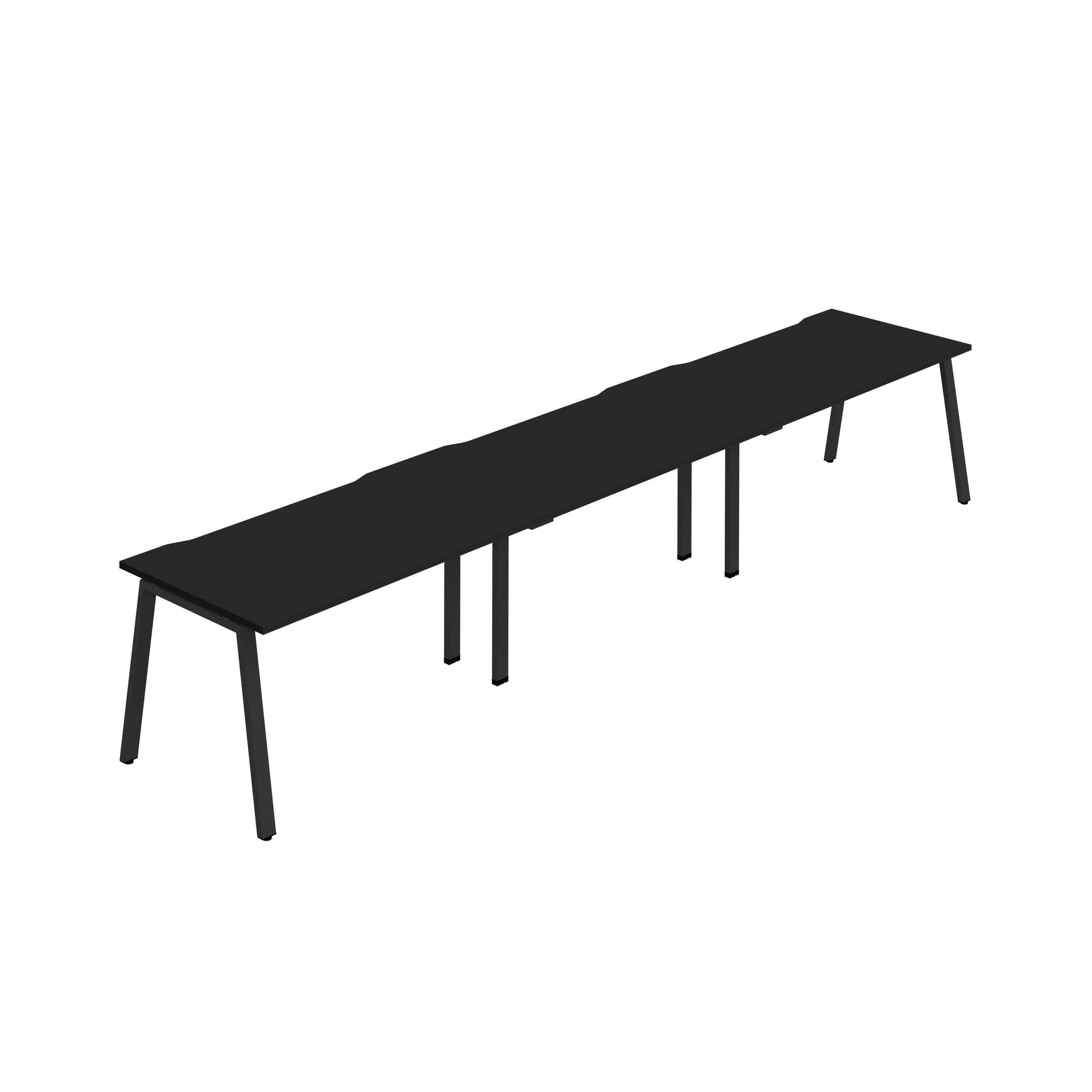 Synergy 3SP Bench Desk|1200X800mm|A-Frame|Black/Black