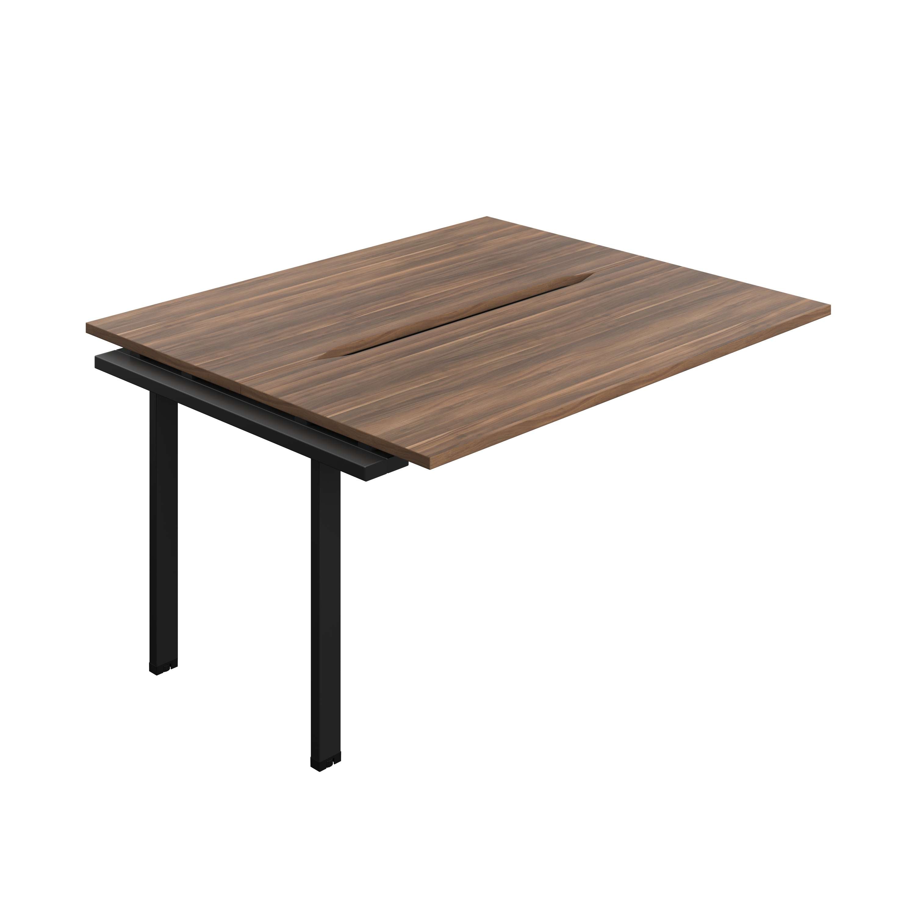 Synergy Bench Extension with Cut Out: 2 Person (FSC) : 1400 | 700 | Dark Walnut/Black