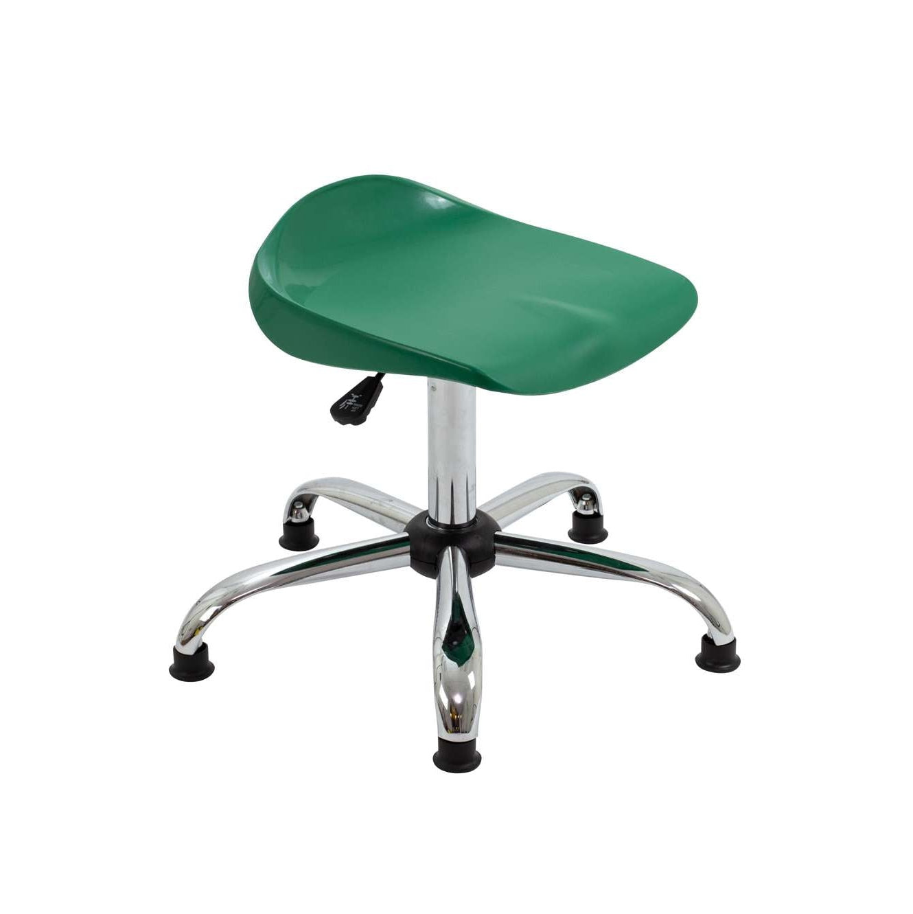 Titan Swivel Senior Stool with Chrome Base and Glides