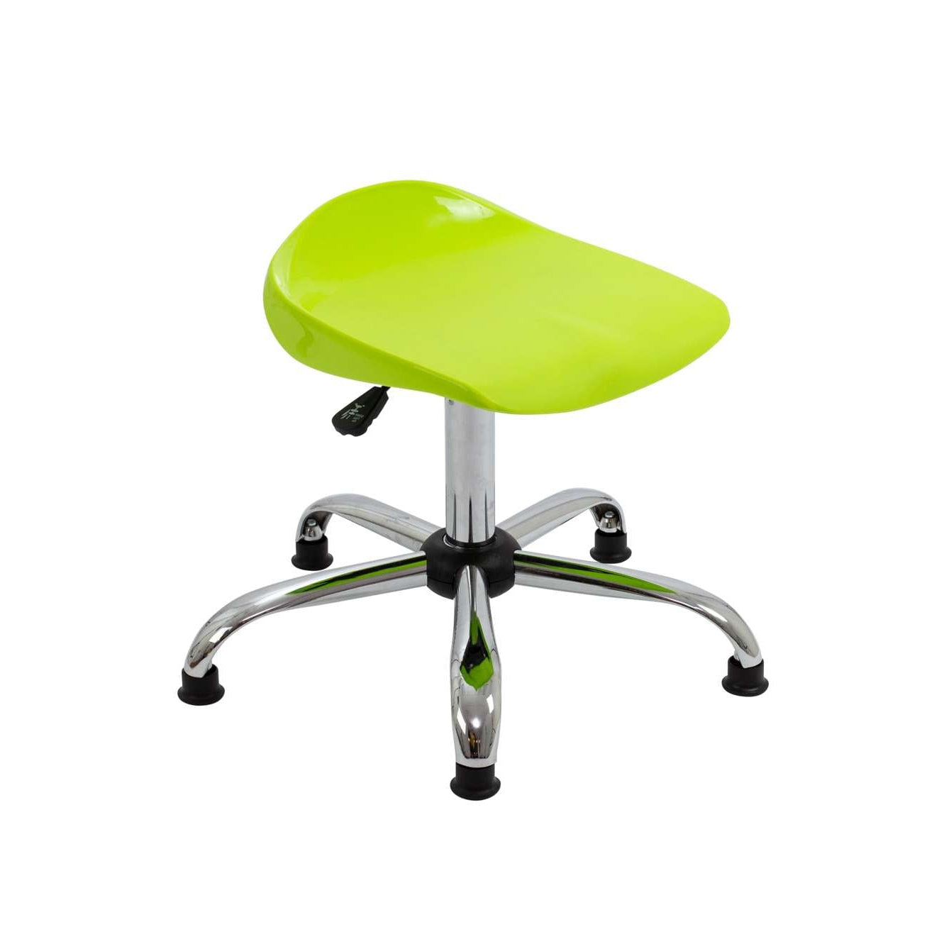Titan Swivel Senior Stool with Chrome Base and Glides
