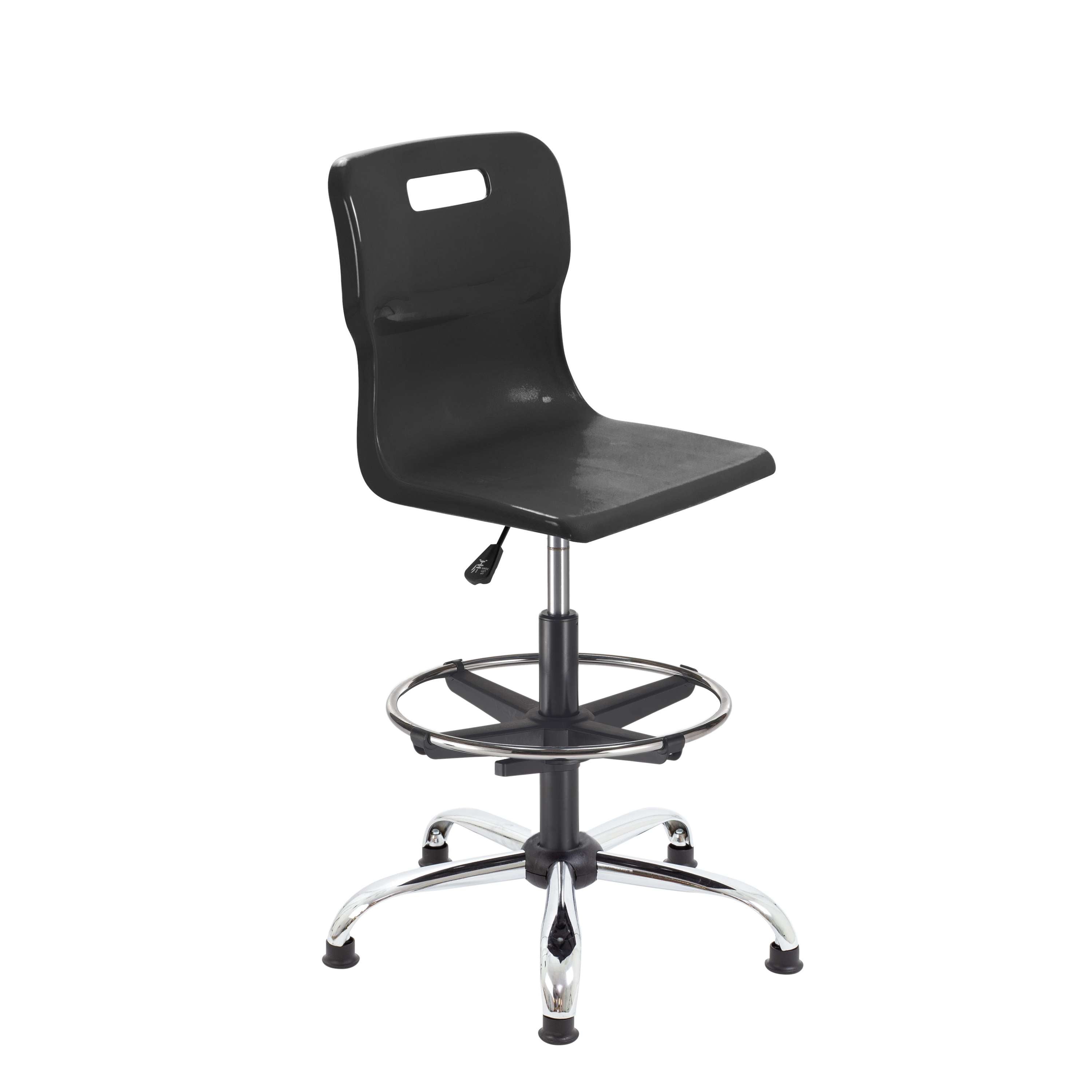 Titan Swivel Senior Chair with Chrome Base, Castors and D-Kit