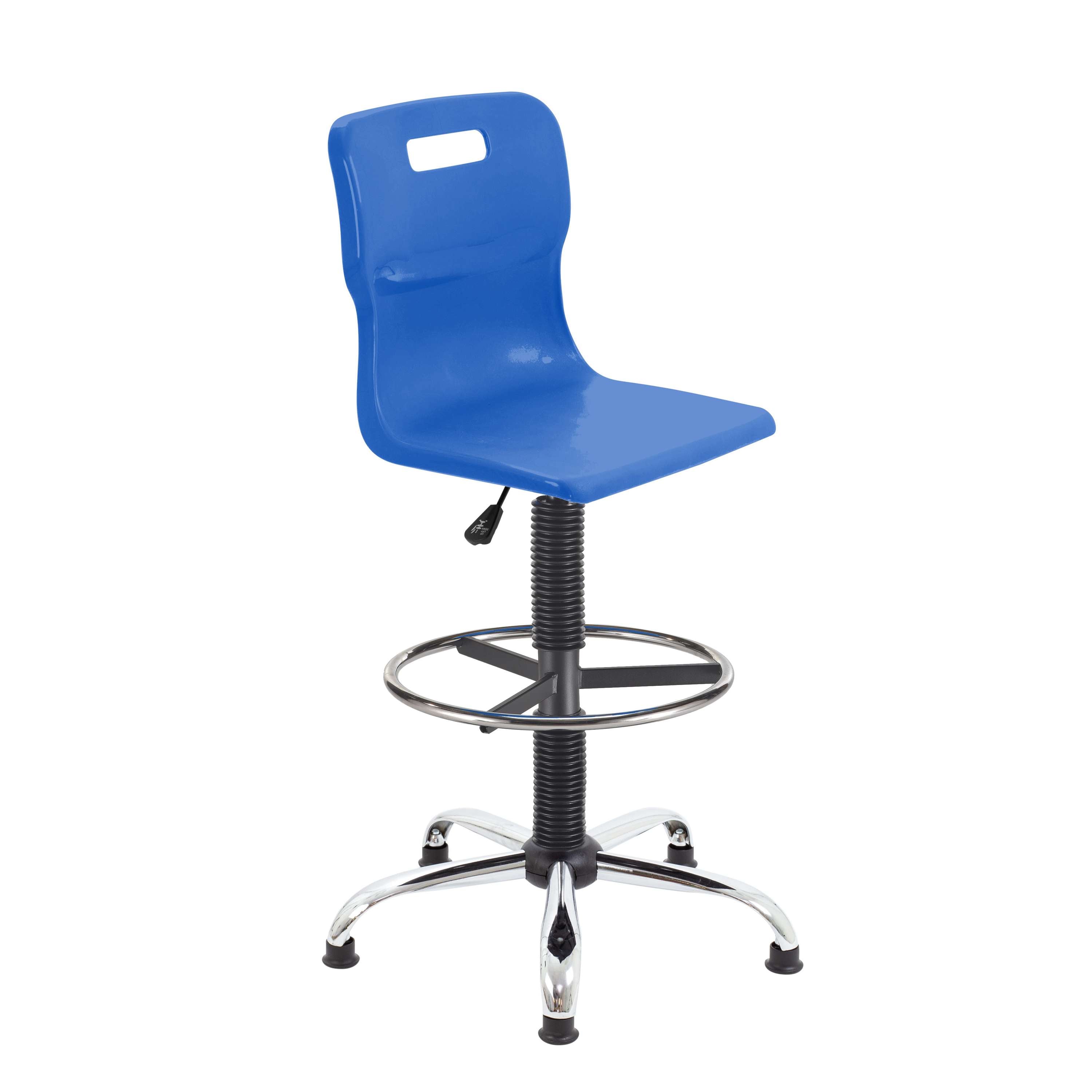 Titan Swivel Senior Chair with Chrome Base, Castors and D-Kit