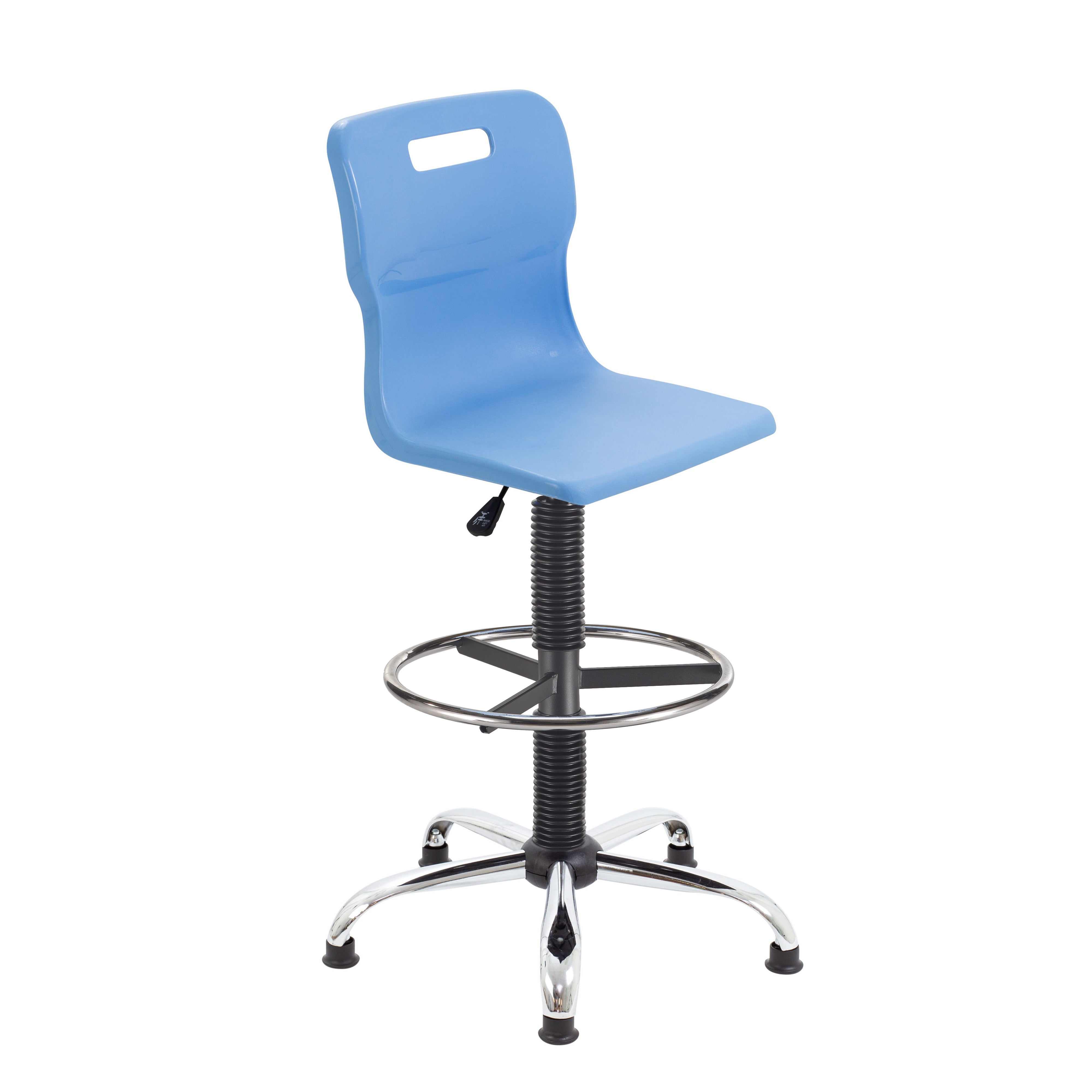 Titan Swivel Senior Chair with Chrome Base, Castors and D-Kit