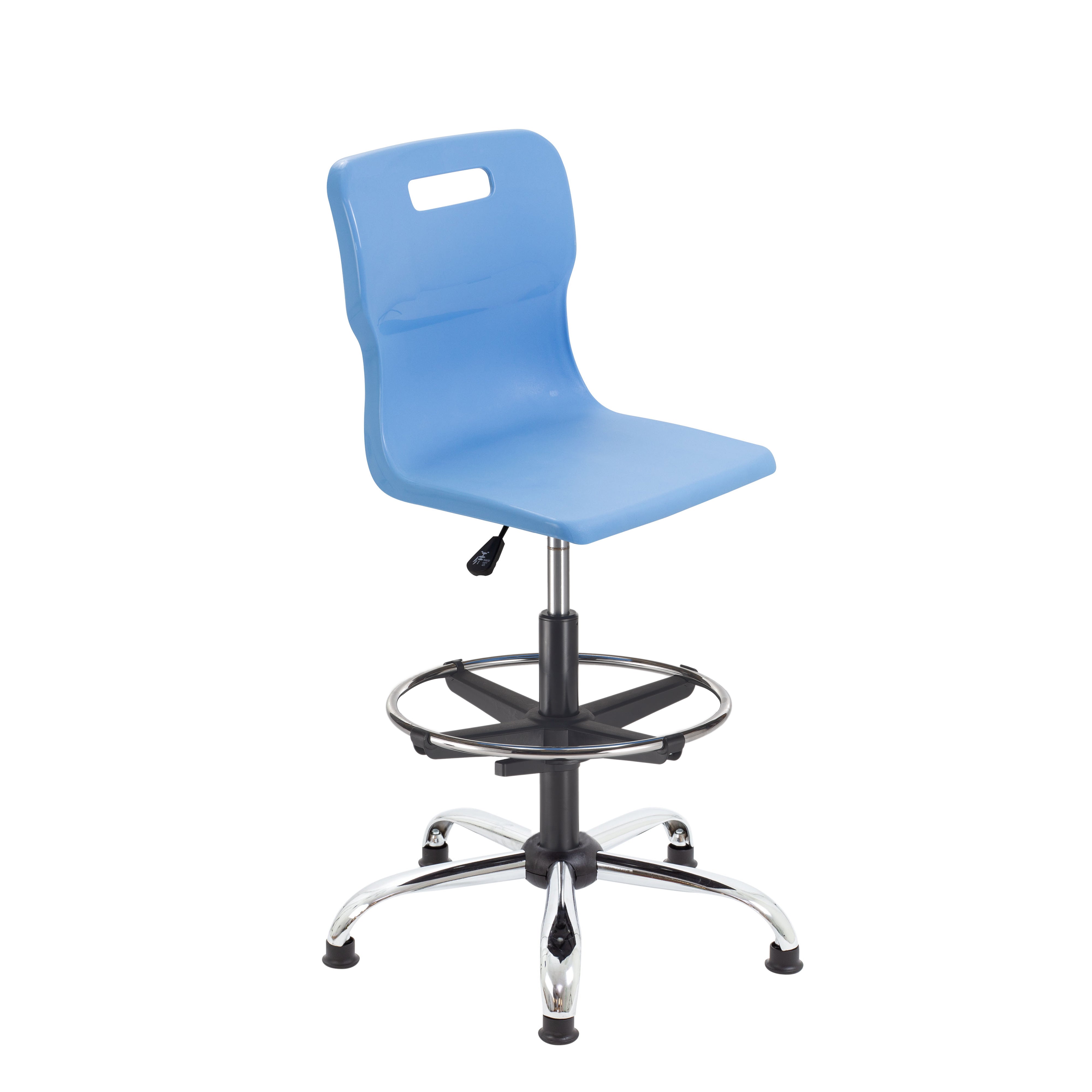 Titan Swivel Senior Chair with Chrome Base, Castors and D-Kit