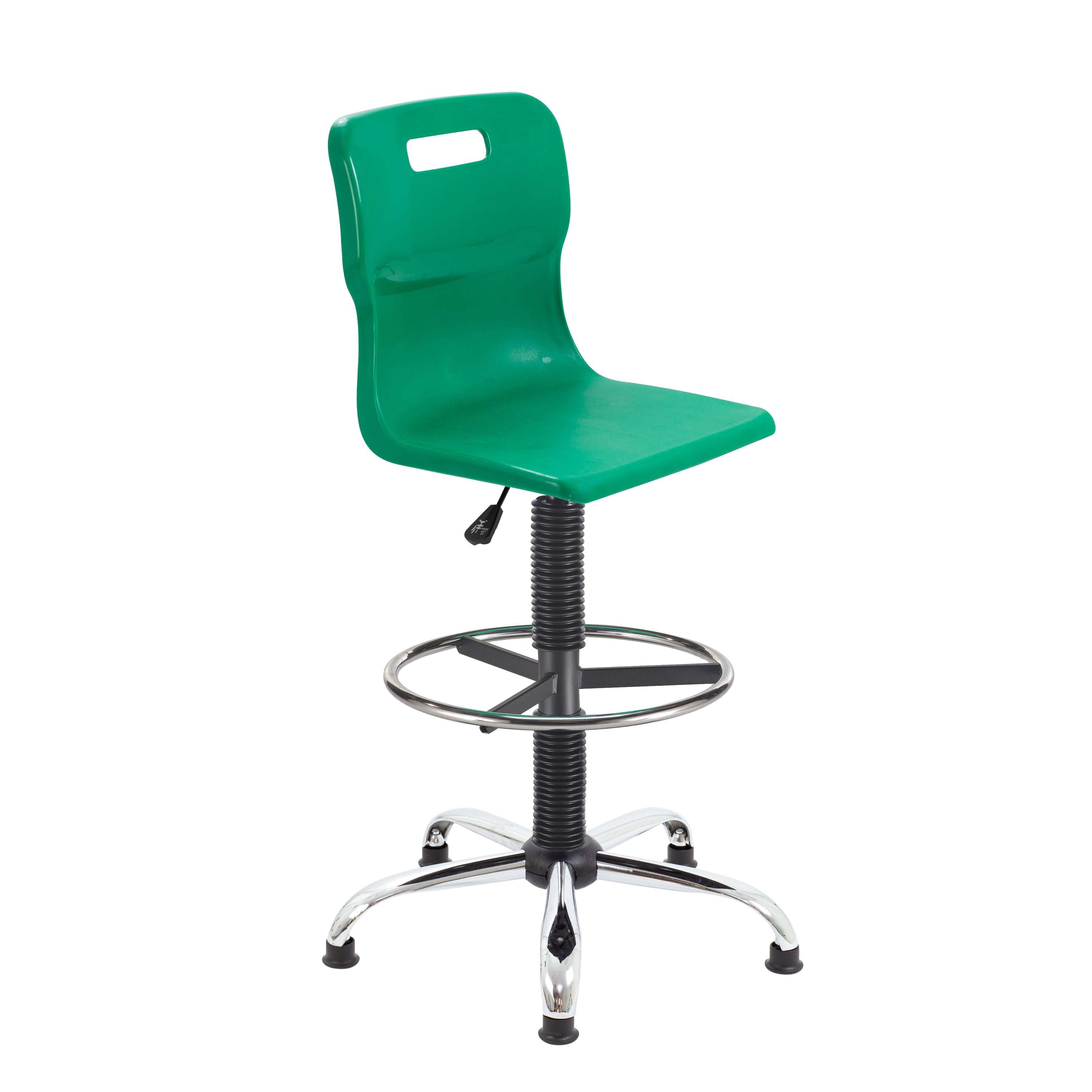 Titan Swivel Senior Chair with Chrome Base, Castors and D-Kit