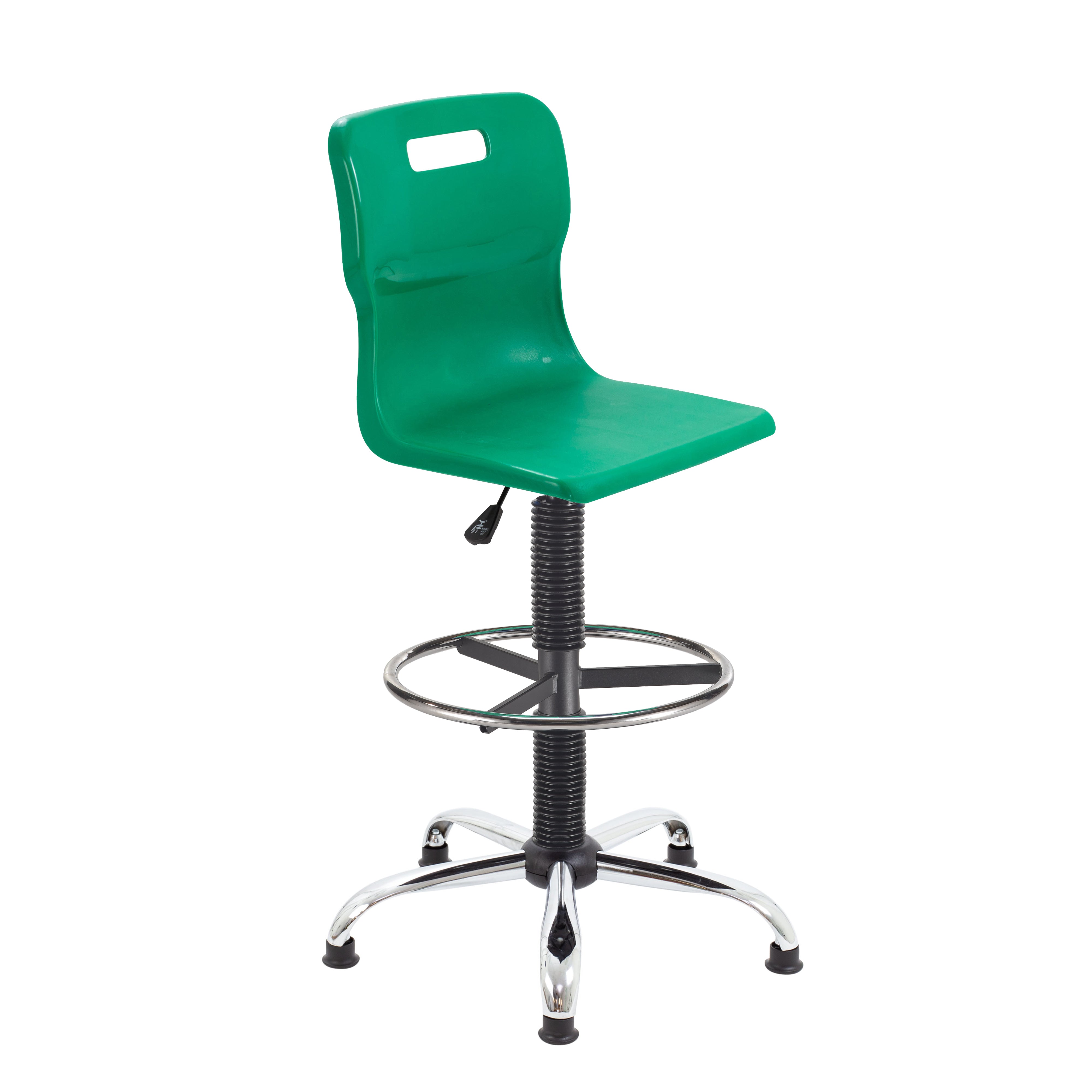 Titan Swivel Senior Chair with Chrome Base, Castors and D-Kit