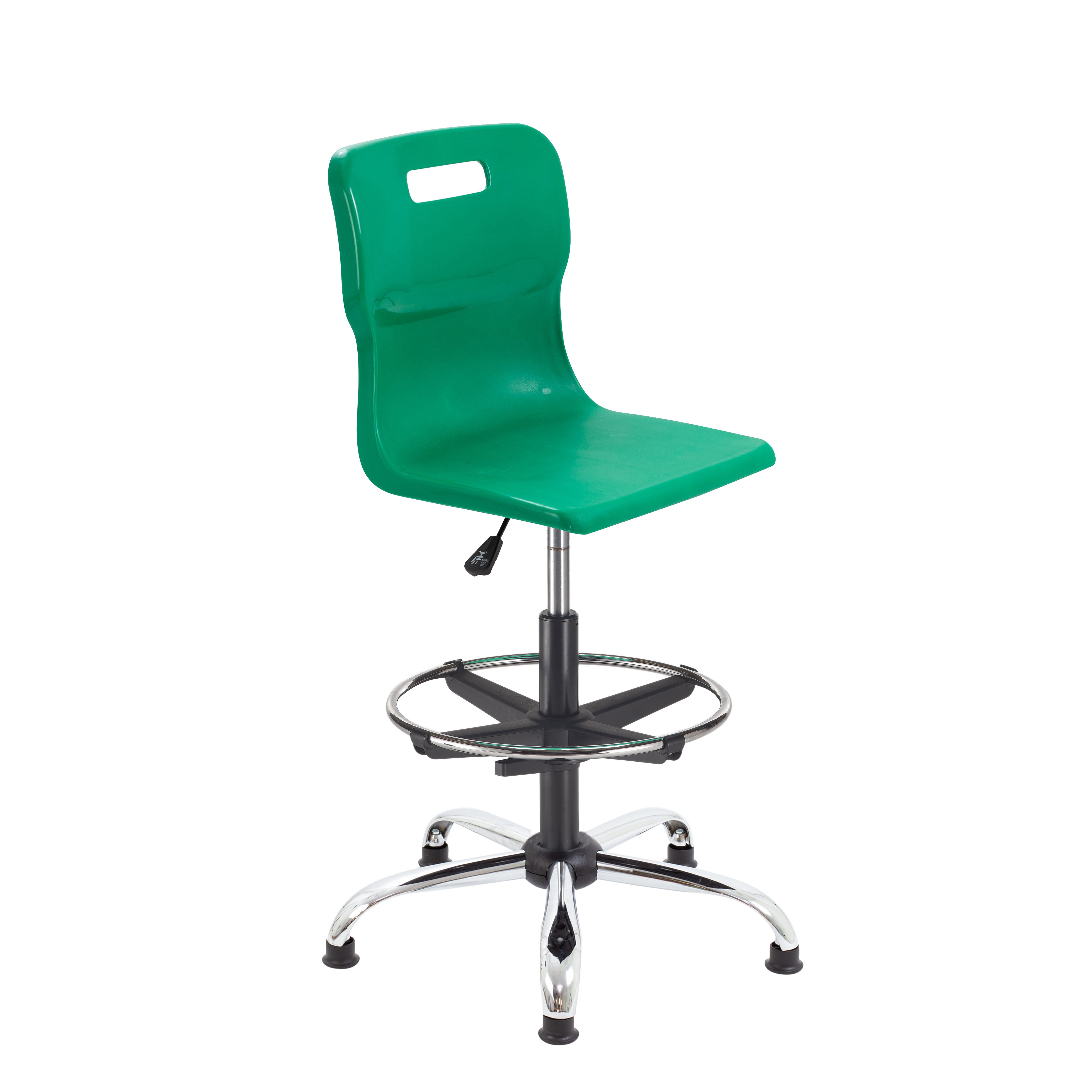 Titan Swivel Senior Chair with Chrome Base, Castors and D-Kit