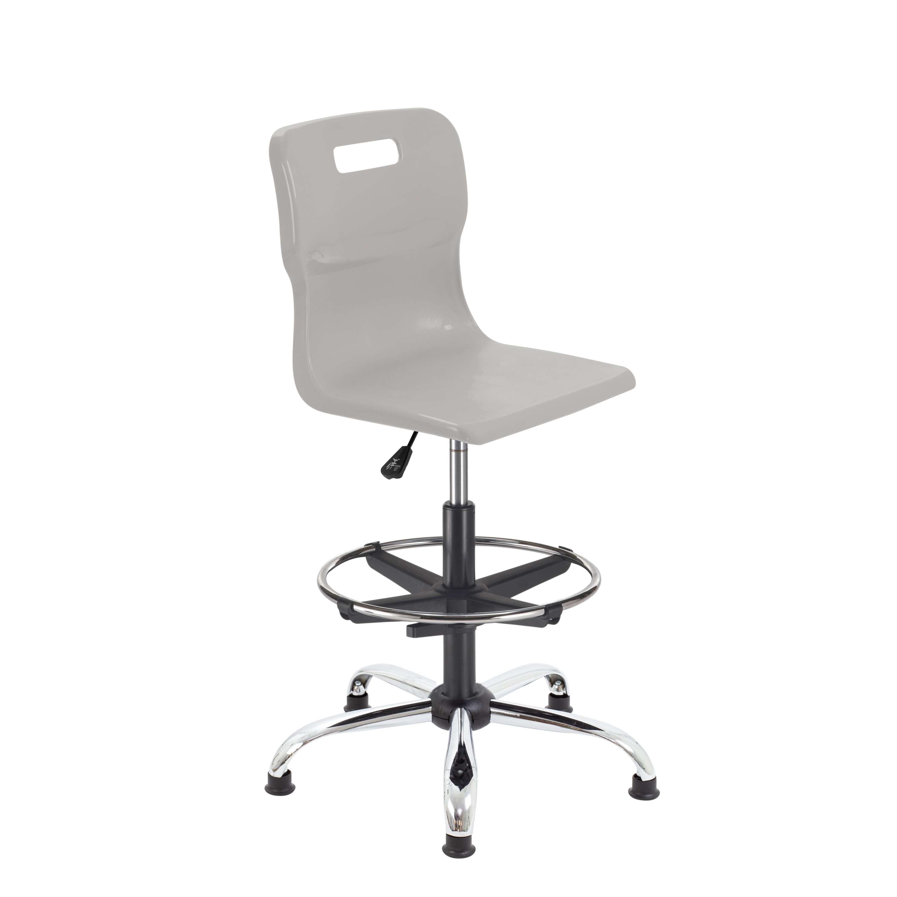 Titan Swivel Senior Chair with Chrome Base, Castors and D-Kit