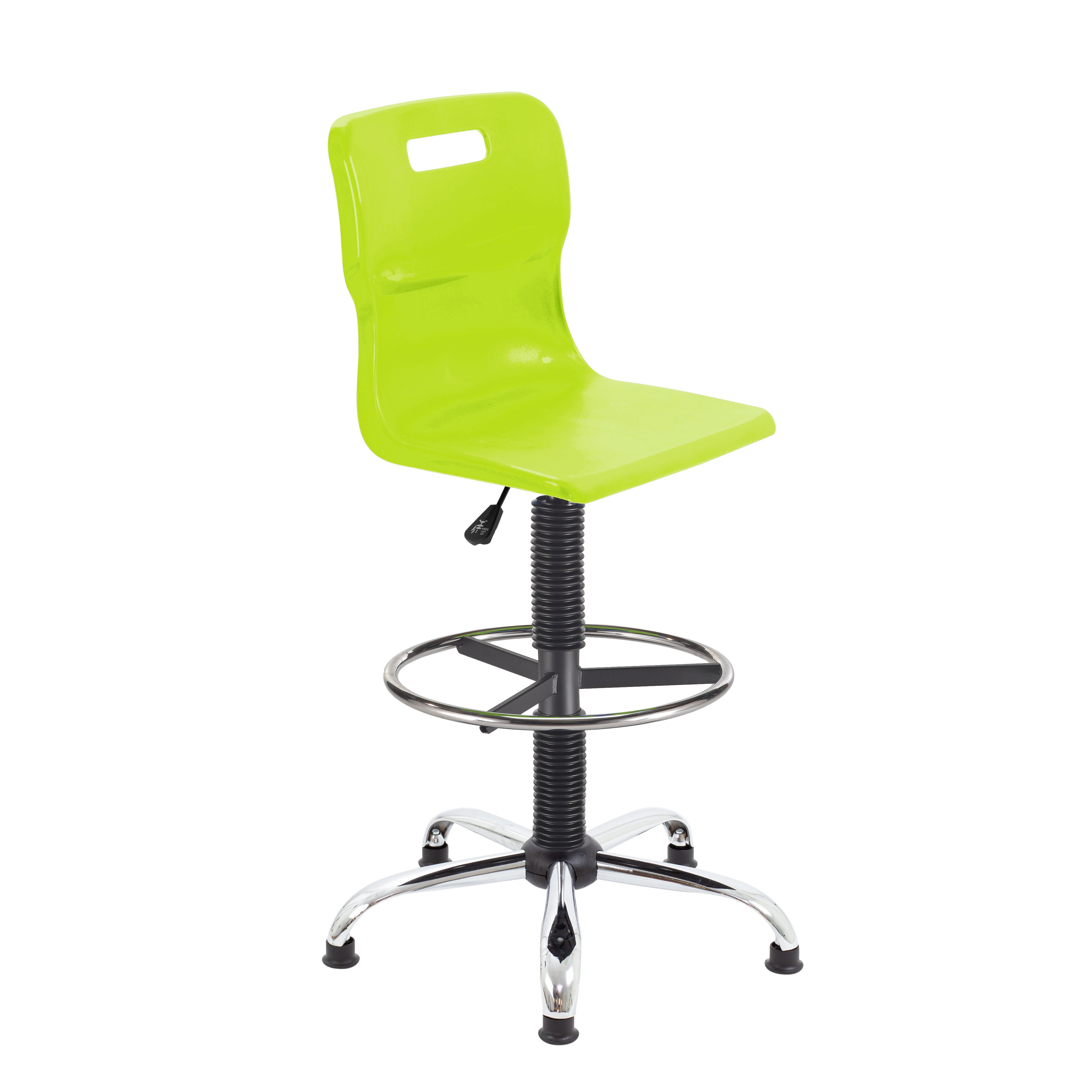 Titan Swivel Senior Chair with Chrome Base, Castors and D-Kit