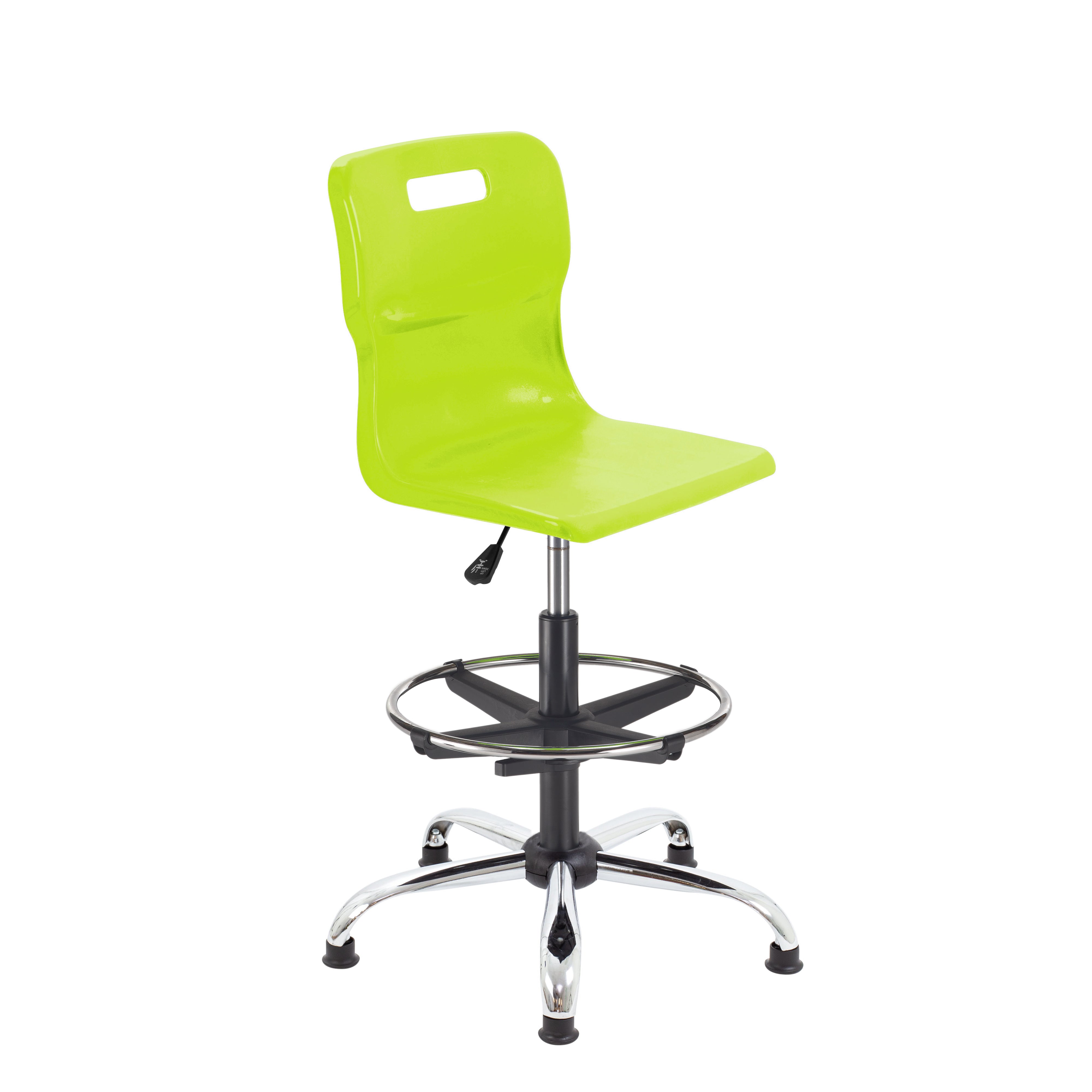Titan Swivel Senior Chair with Chrome Base, Castors and D-Kit
