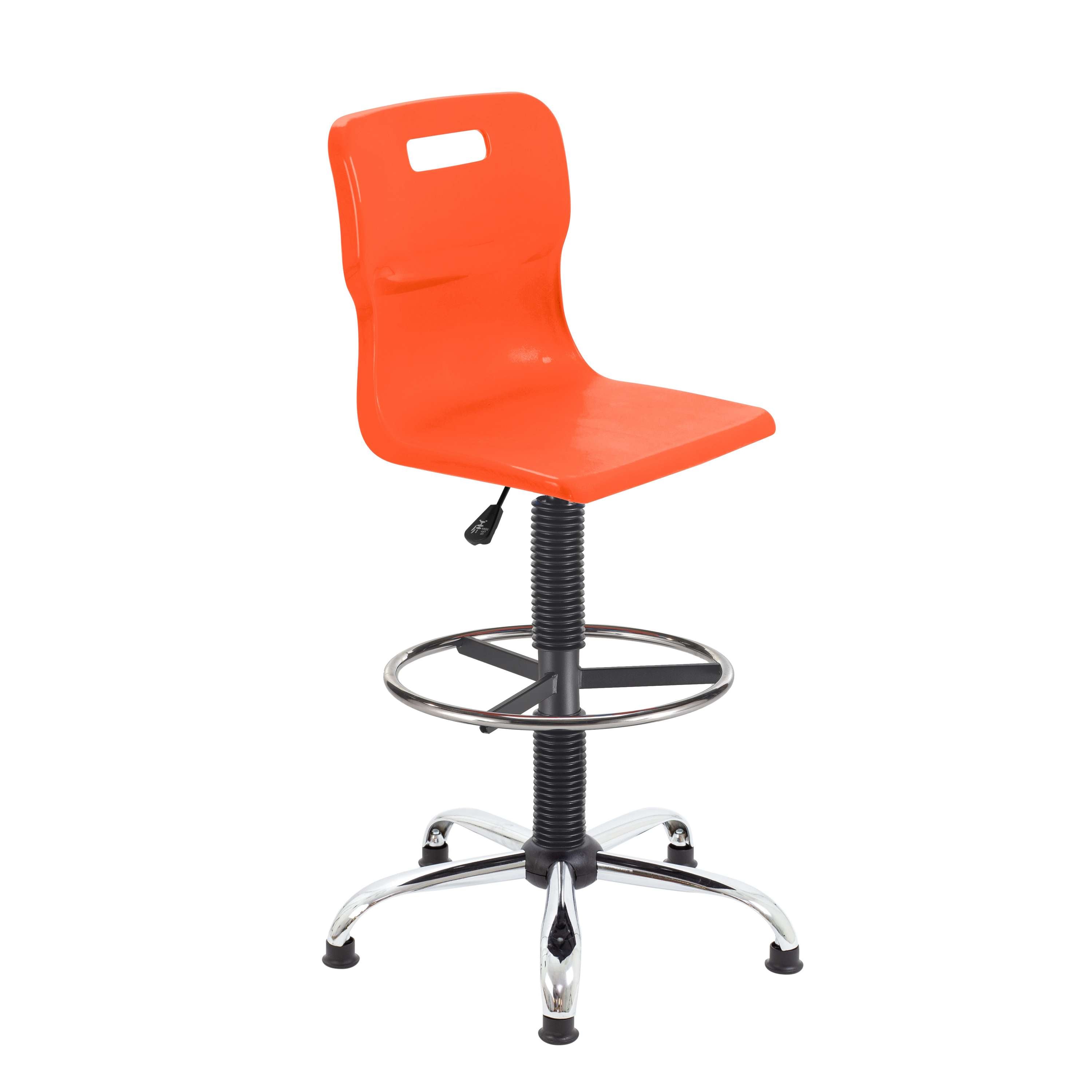 Titan Swivel Senior Chair with Chrome Base, Castors and D-Kit
