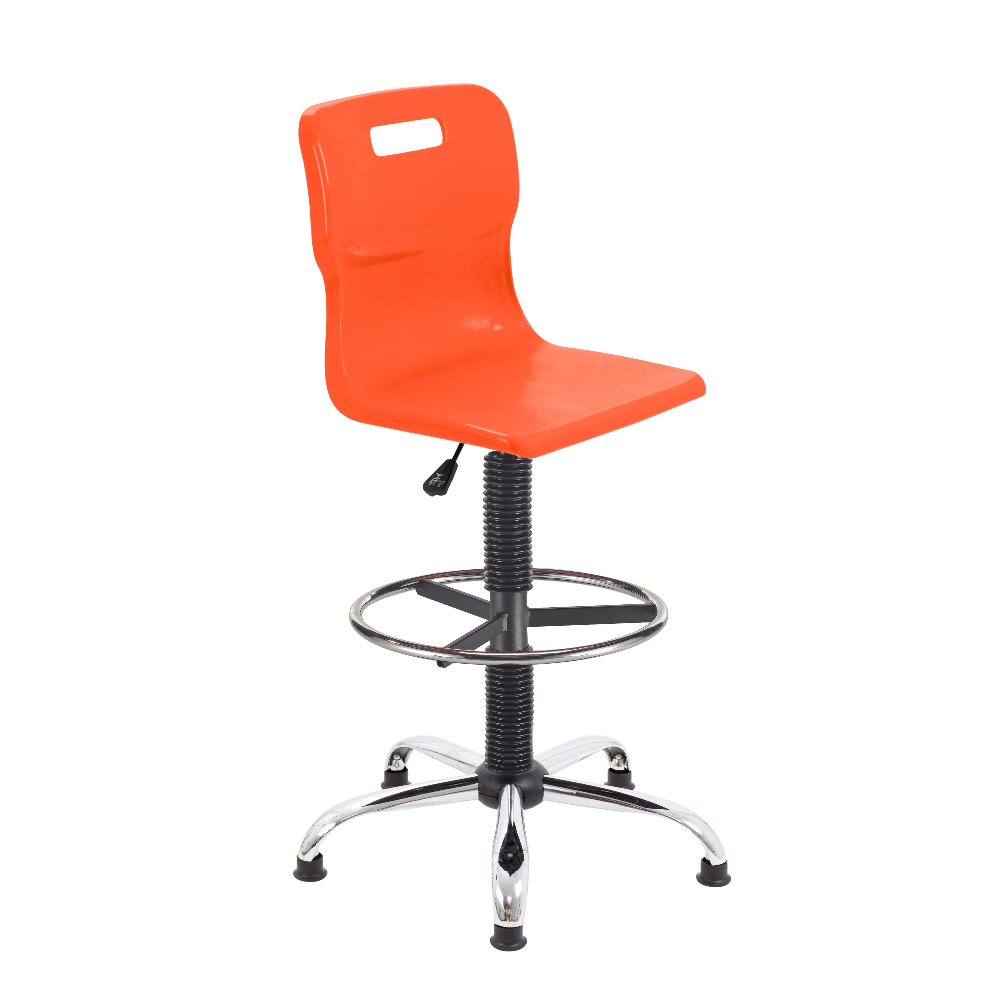 Titan Swivel Senior Chair with Chrome Base, Castors and D-Kit