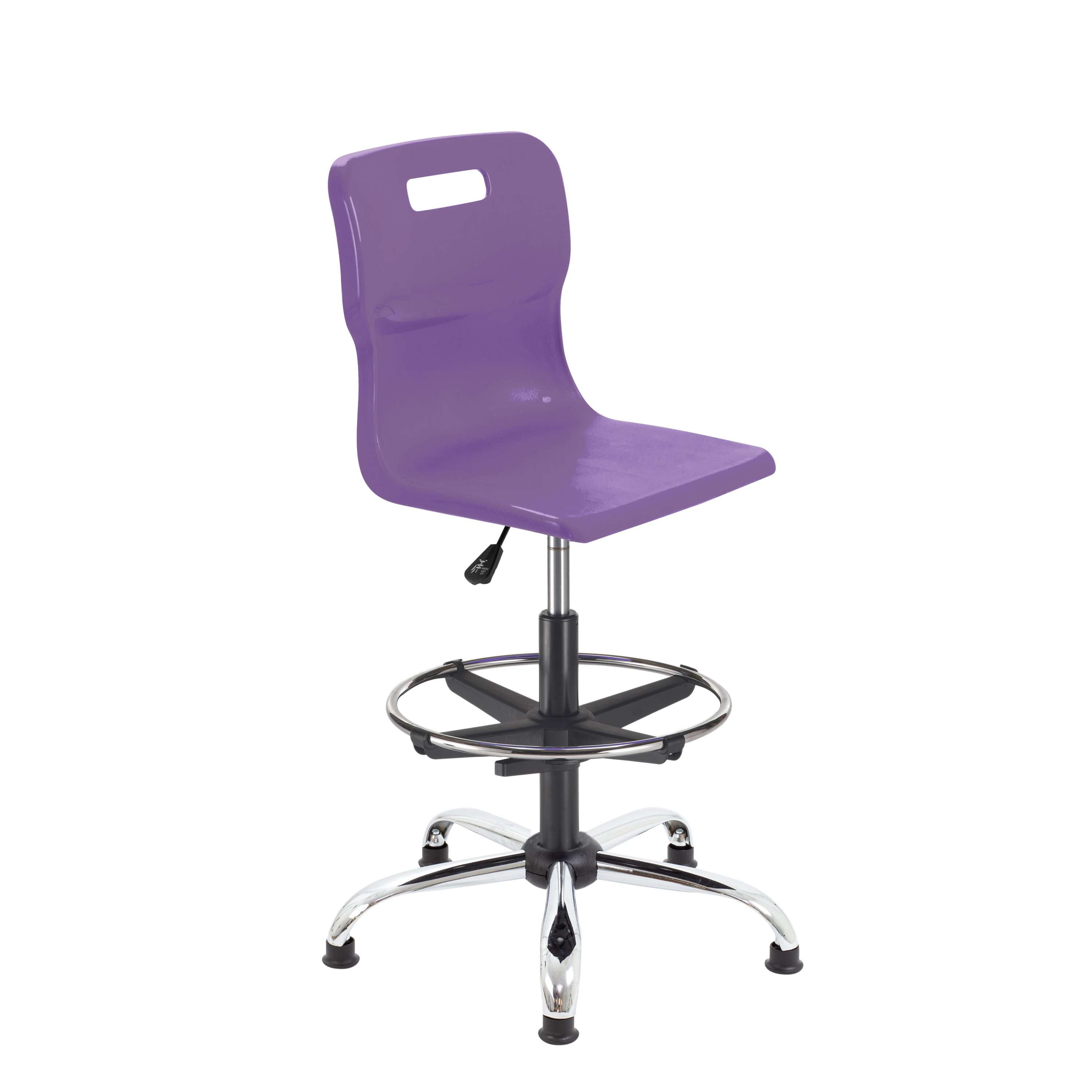 Titan Swivel Senior Chair with Chrome Base, Castors and D-Kit