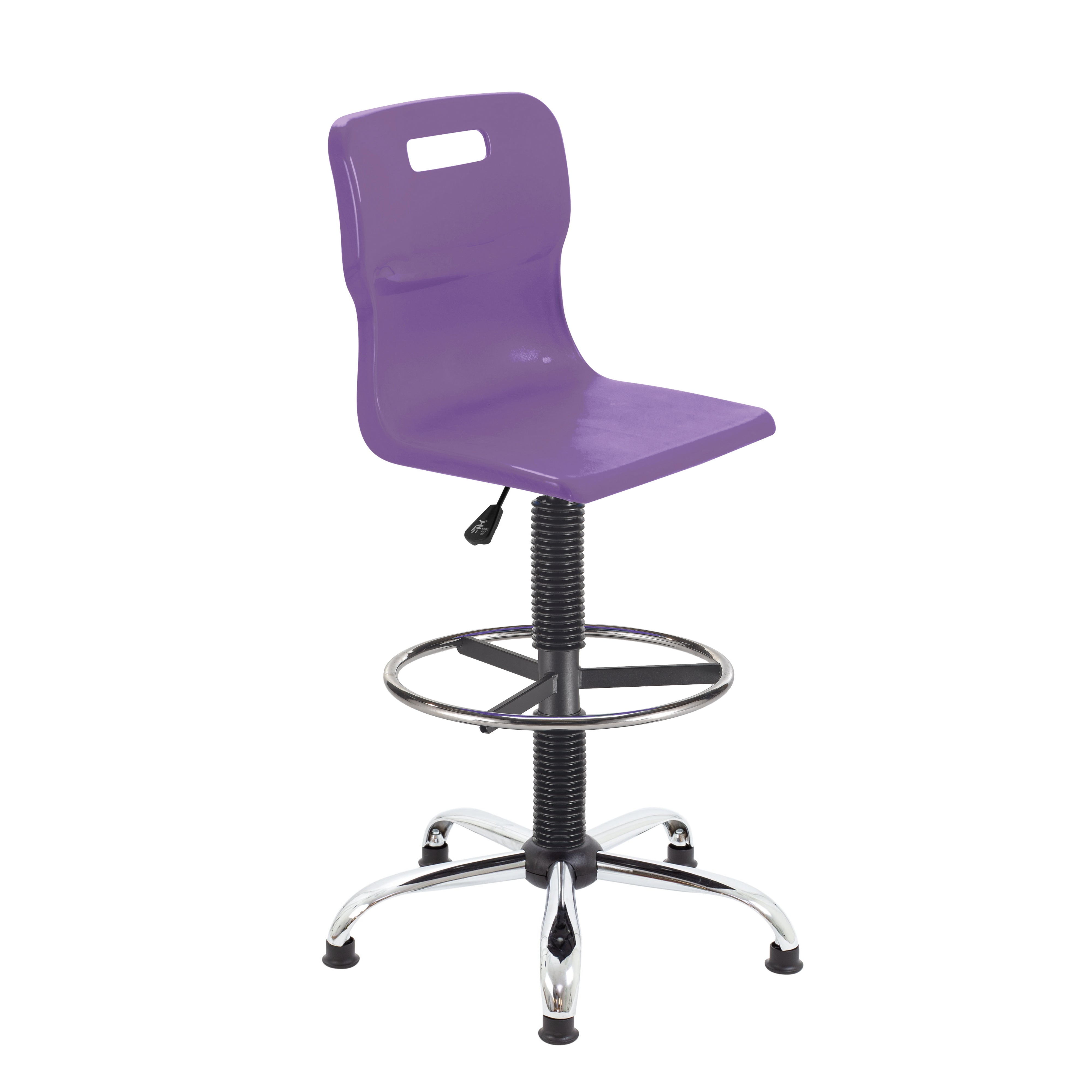 Titan Swivel Senior Chair with Chrome Base, Castors and D-Kit