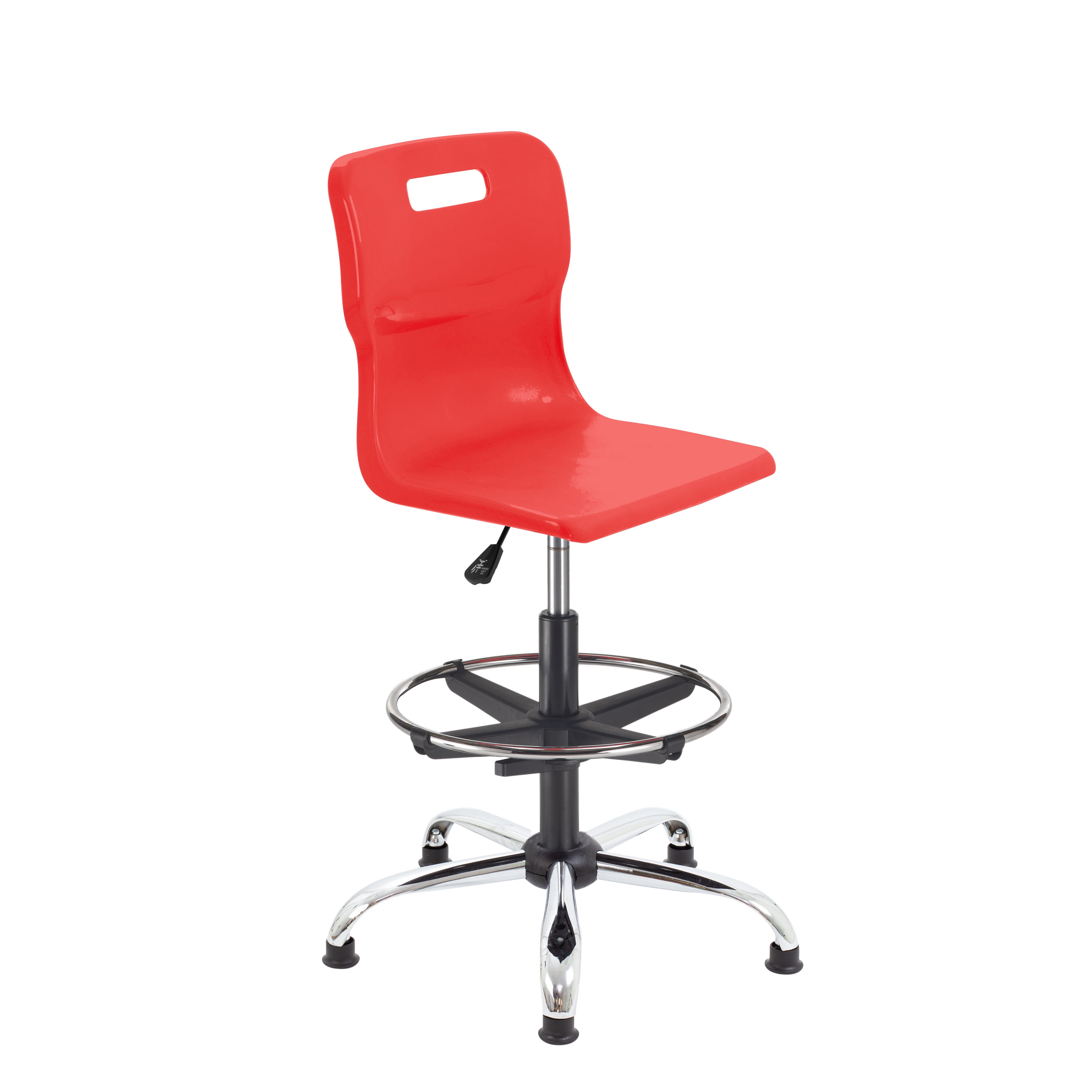 Titan Swivel Senior Chair with Chrome Base, Castors and D-Kit