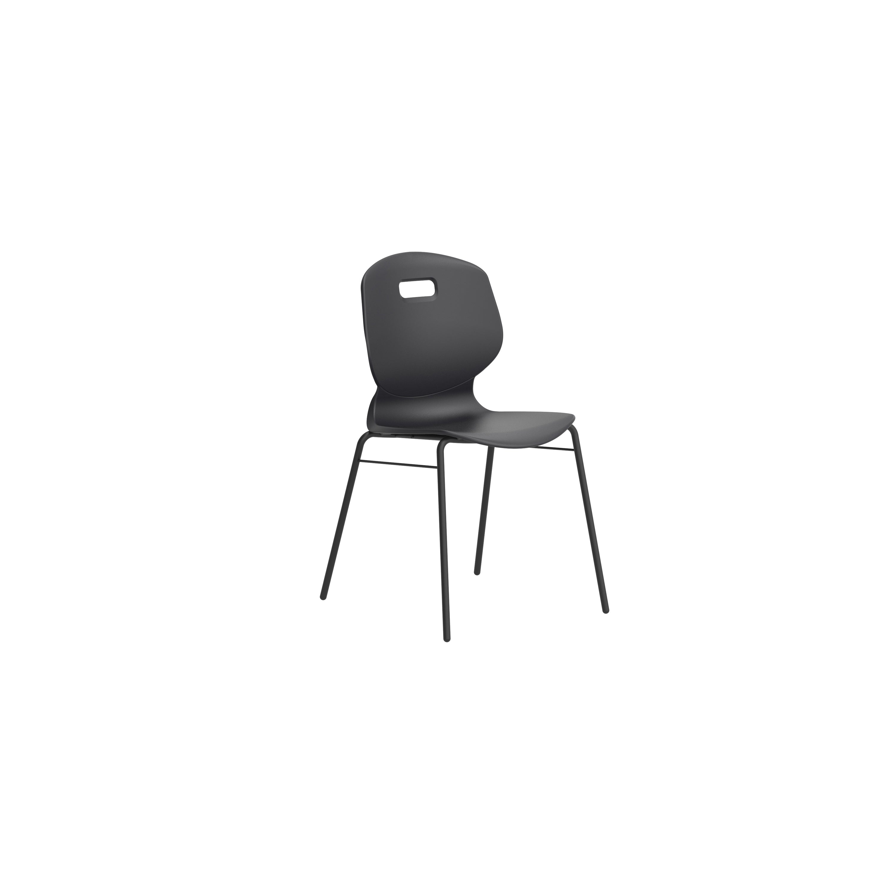 Titan Arc 4 Leg Chair with Brace | Size 5 | Anthracite
