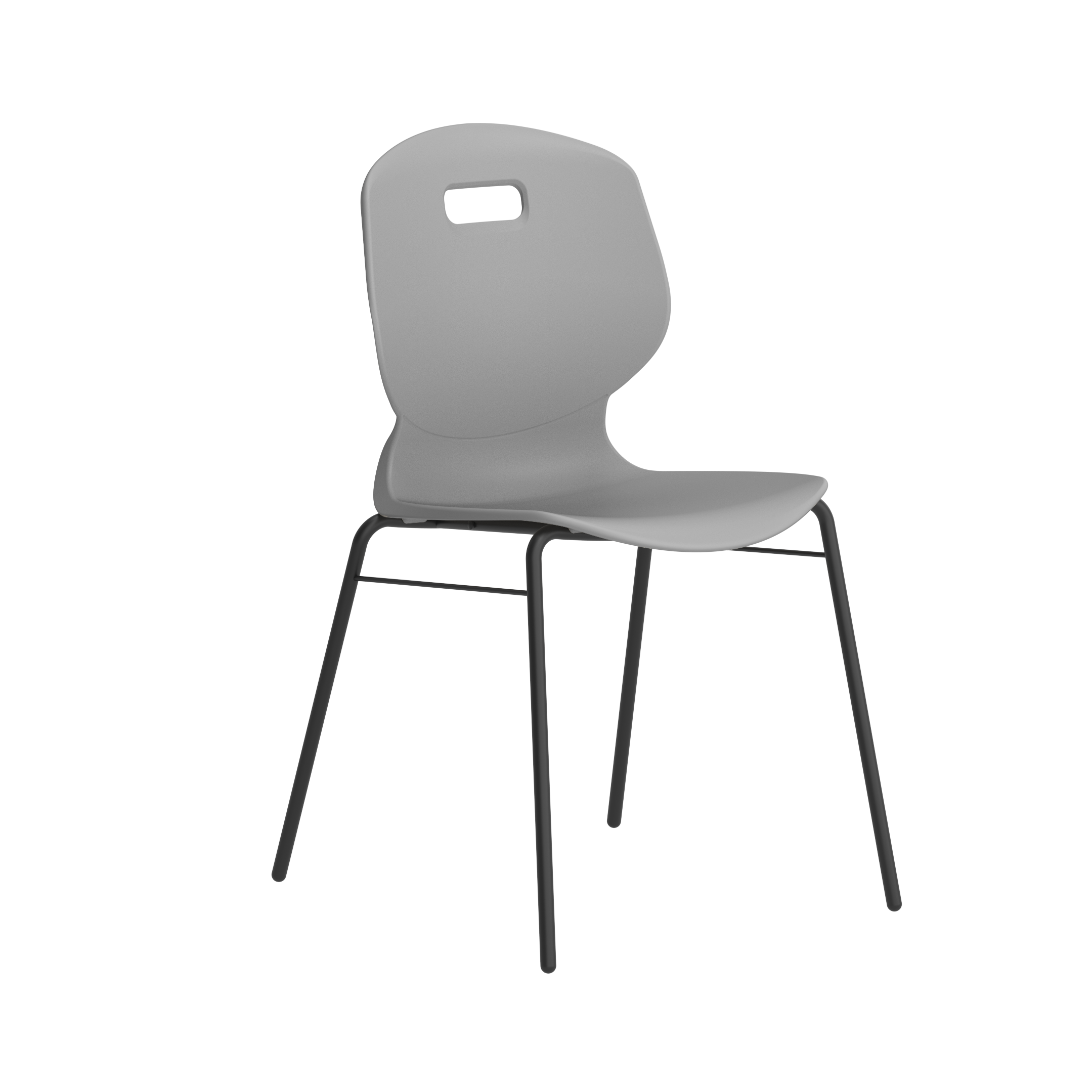 Titan Arc 4 Leg Chair with Brace | Size 6 | Grey