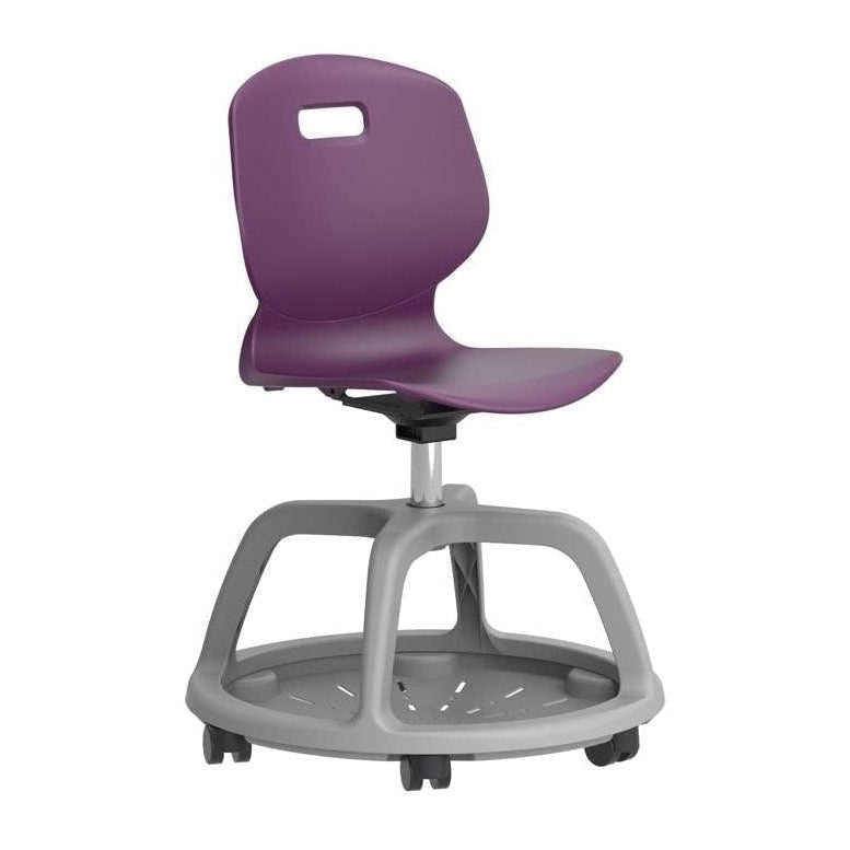 Titan Arc Community Swivel Chair | Grape