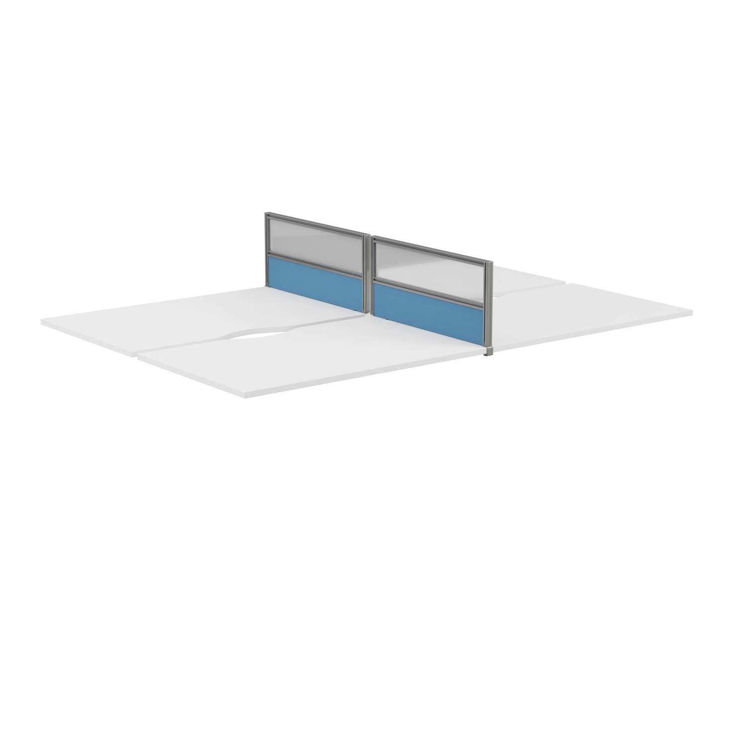 Toolrail Type 3 Half Glazed Return Screen