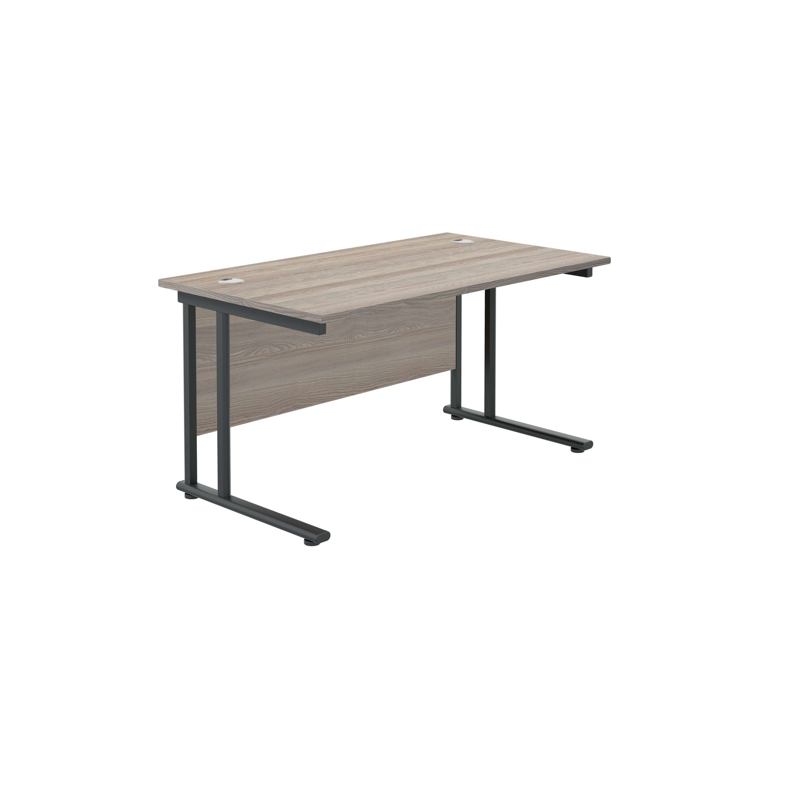 Twin Upright Rectangular Desk: 800mm Deep (FSC)
