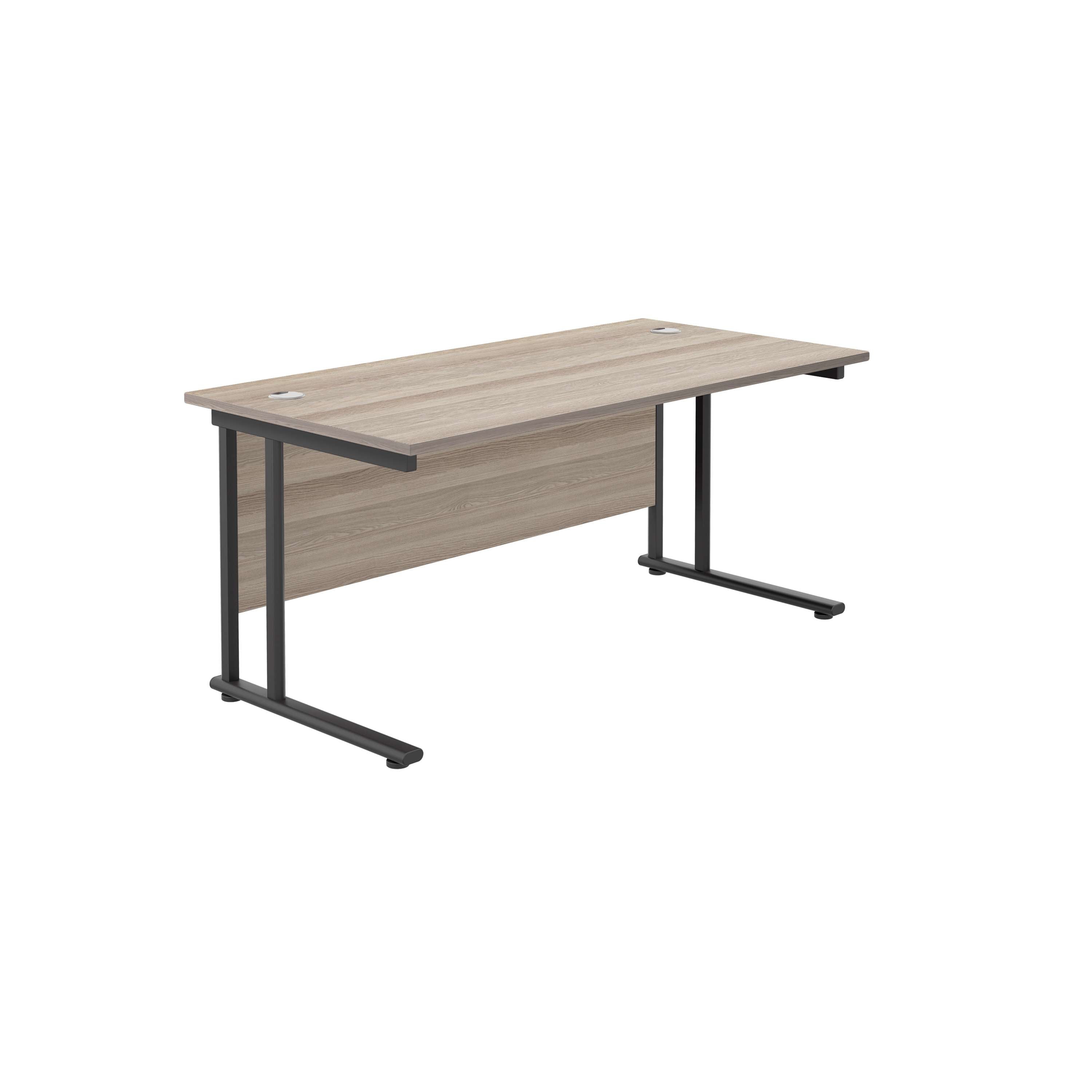 Twin Upright Rectangular Desk: 800mm Deep (FSC)