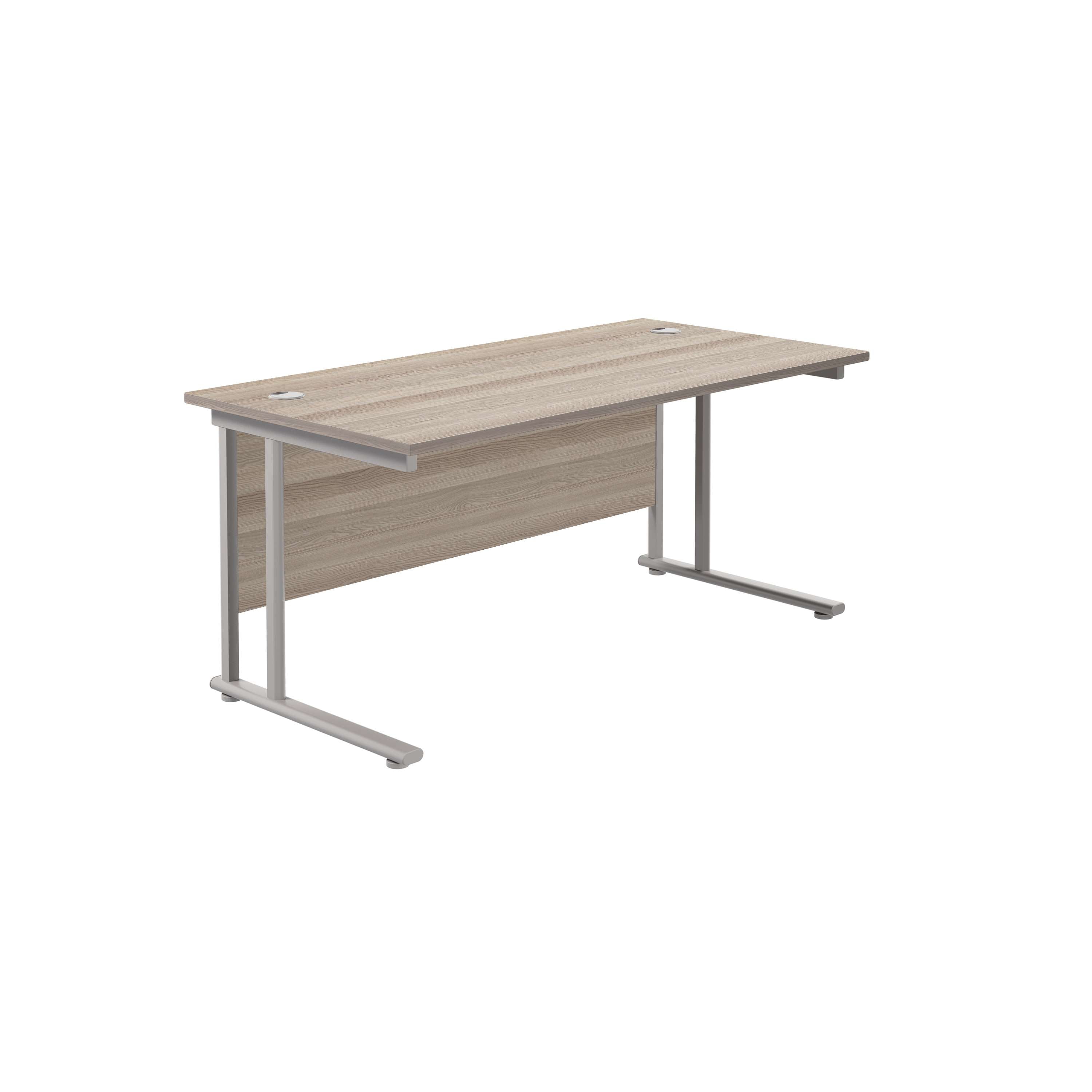 Twin Upright Rectangular Desk: 800mm Deep (FSC)