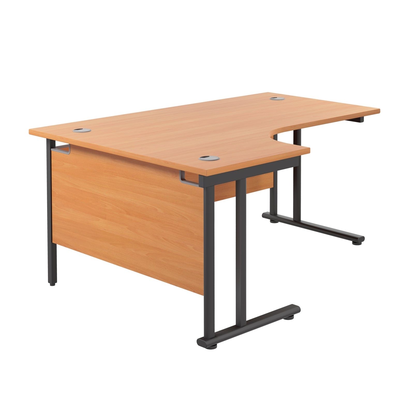 Twin Upright Left Hand Radial Desk (FSC)
