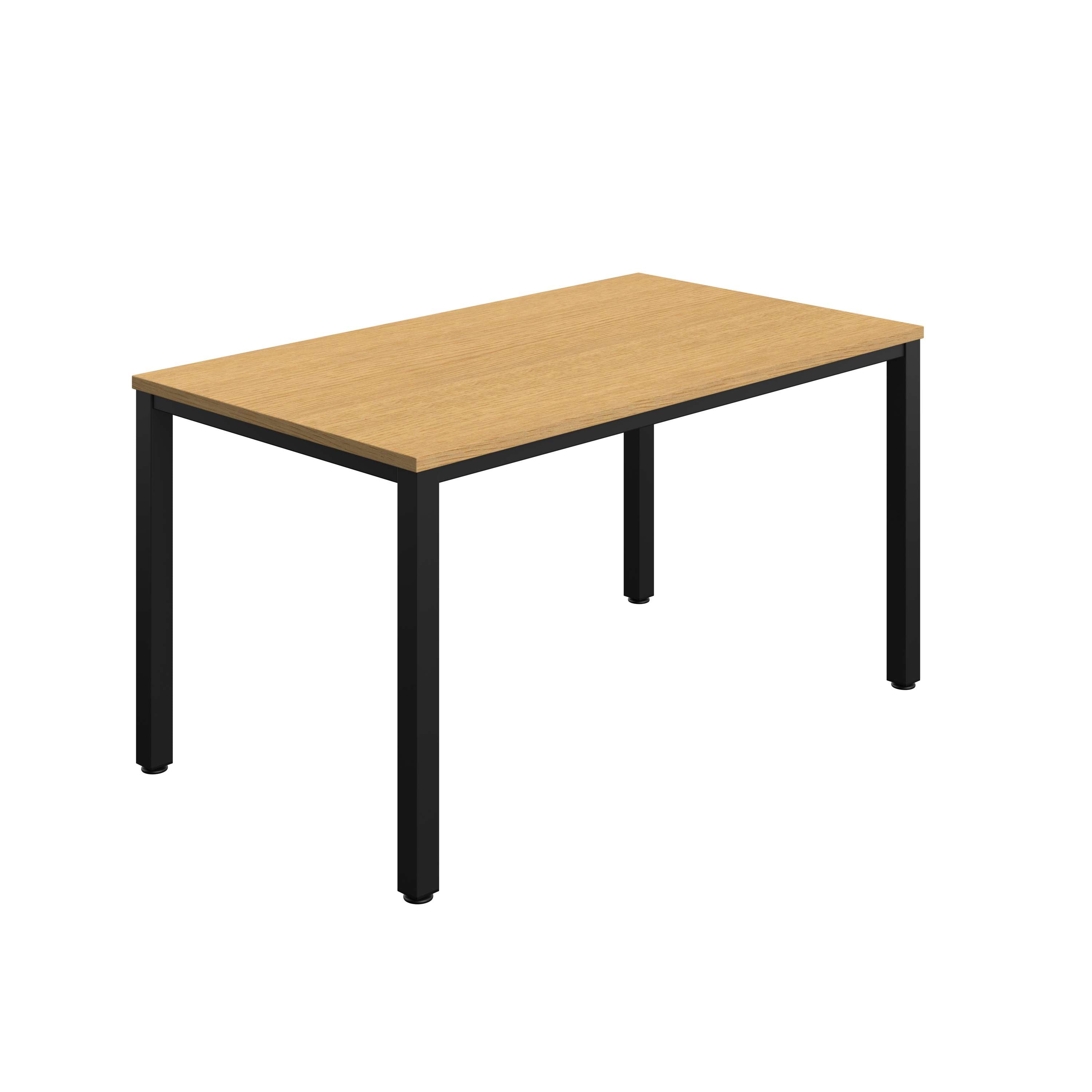 Fraction Infinity Rectangular Meeting Table (FSC) | 1400 X 800 | Sorano Oak/Black