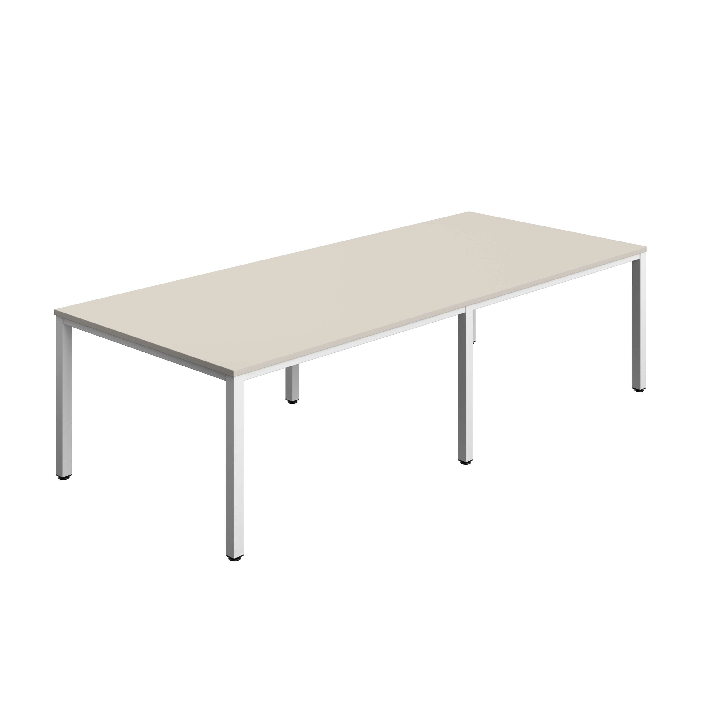 Fraction Infinity Rectangular Meeting Table (FSC) | 2800 X 1200 | Grey/White