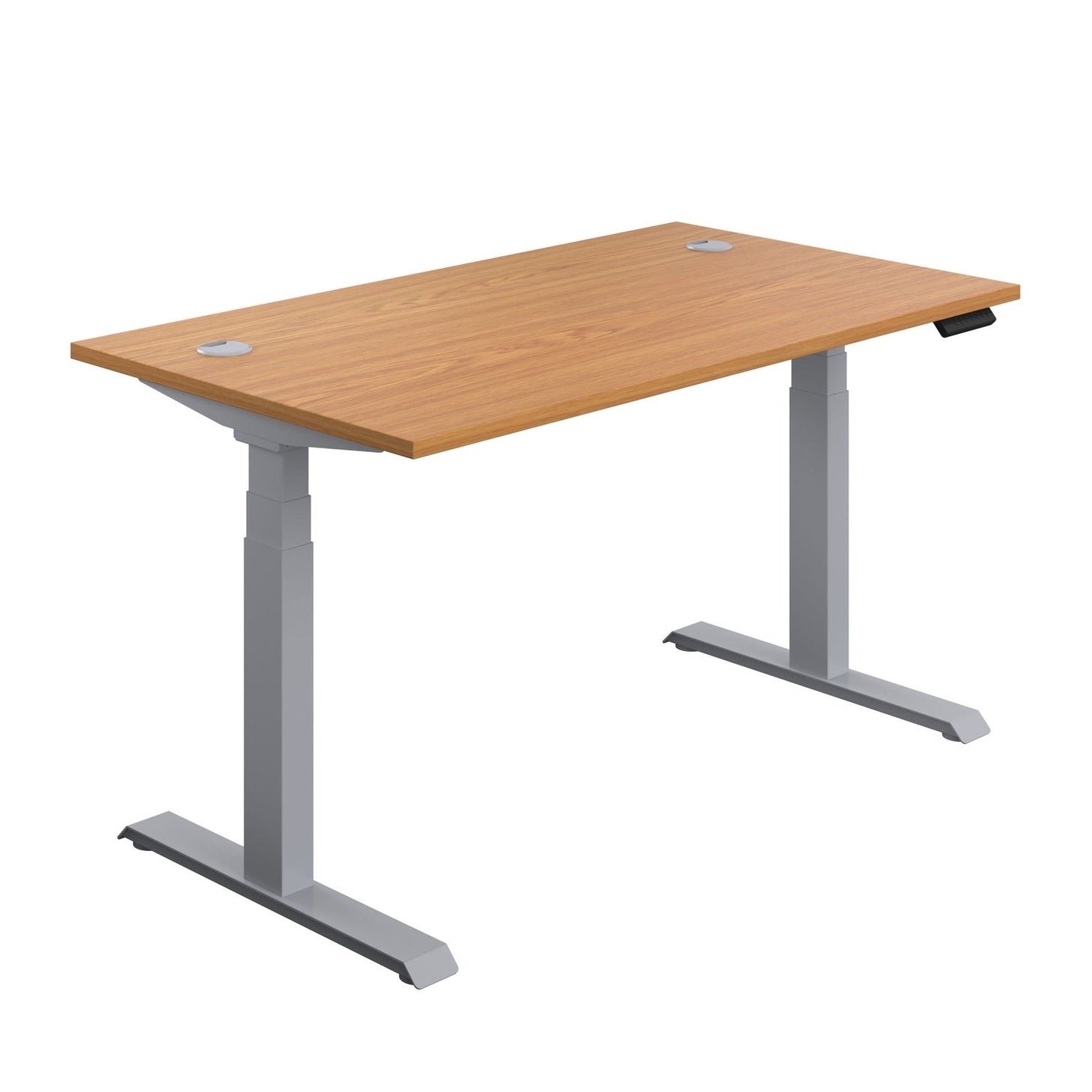 Economy Sit Stand Desk (FSC) | 1200 X 800 | Nova Oak/Silver