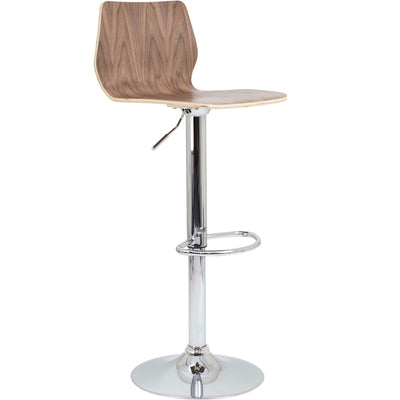 Stork Gas Lift Stool – Walnut