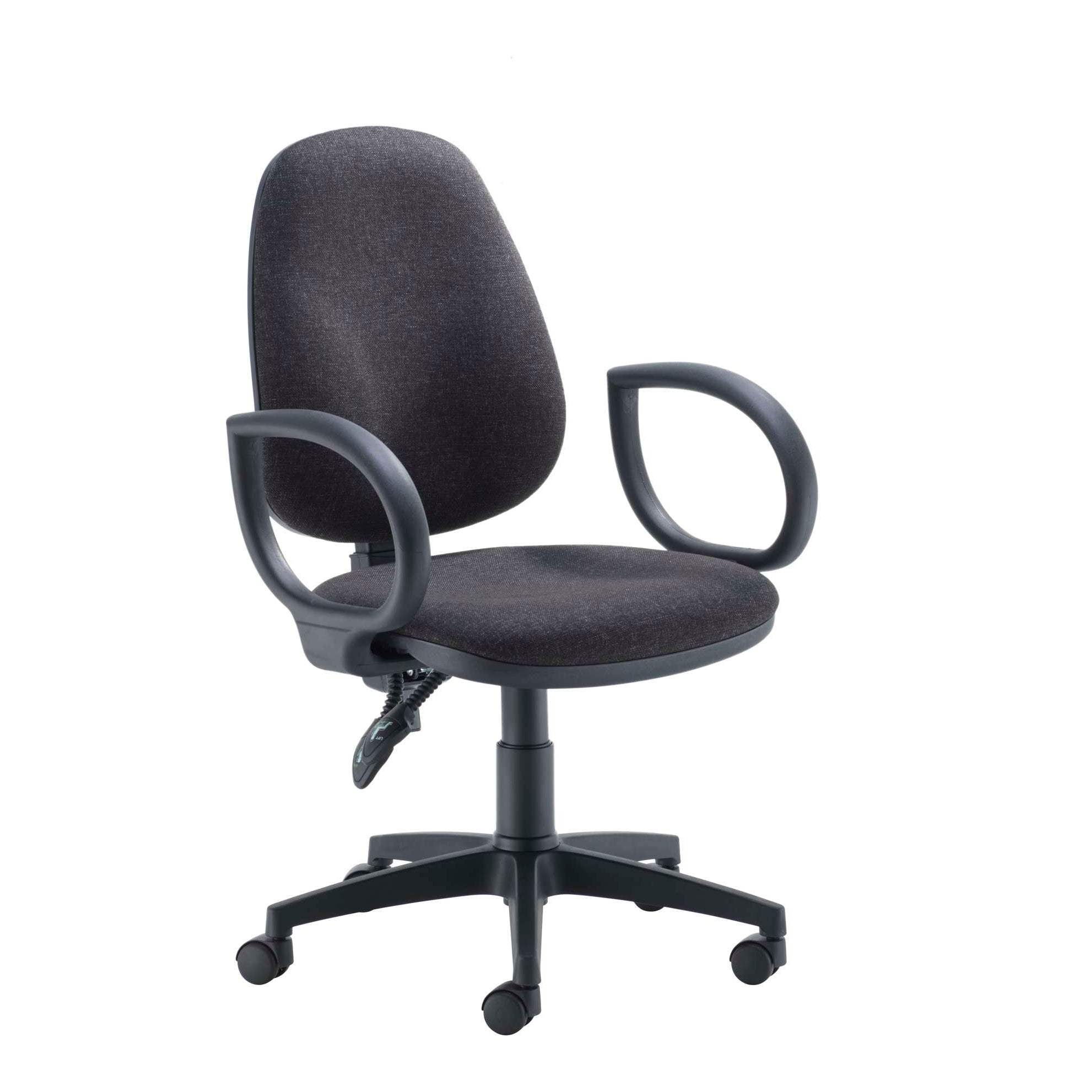 Concept High-Back Chair With Fixed Arms