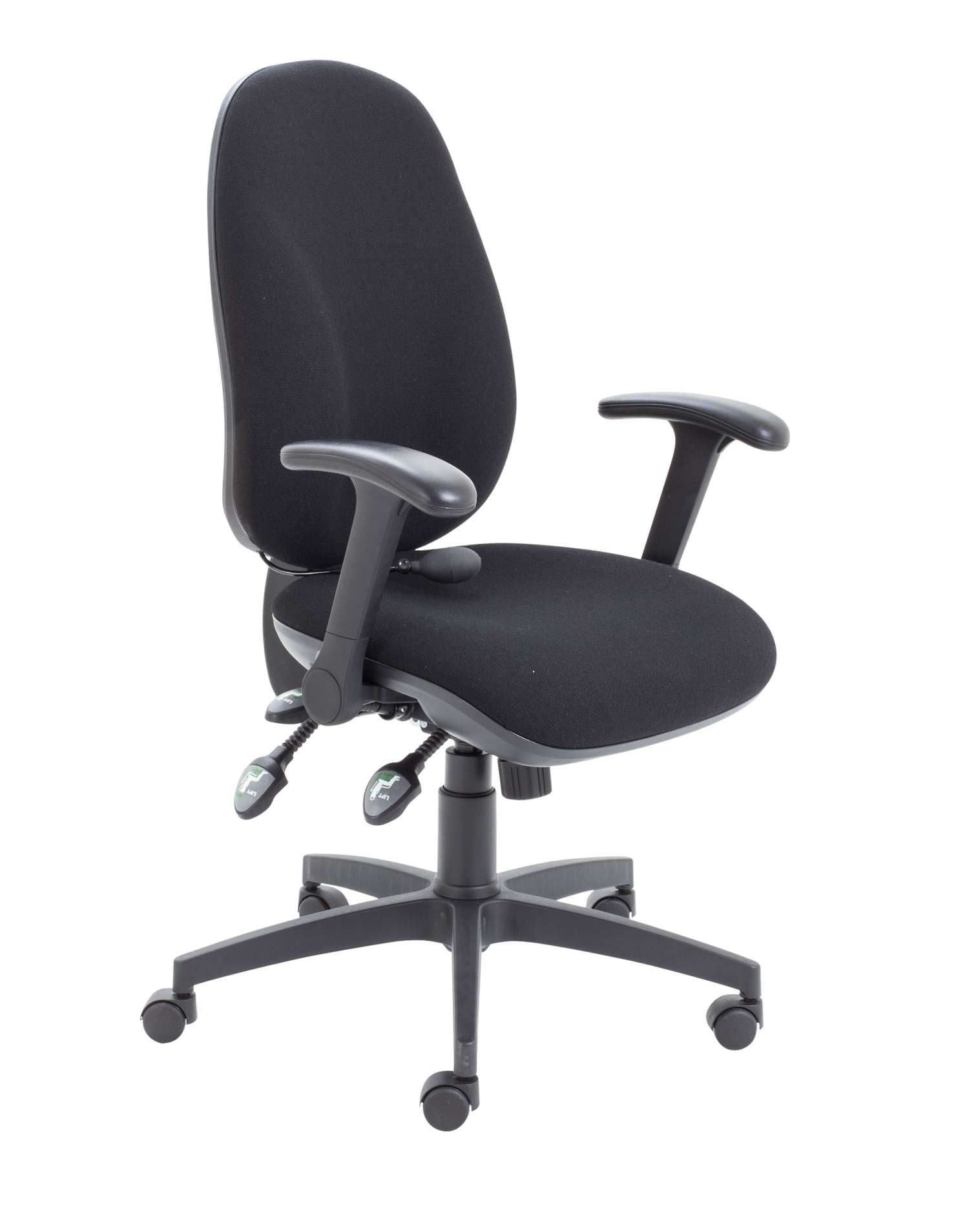 Maxi Ergo Chair With Lumbar Pump and Folding Arms